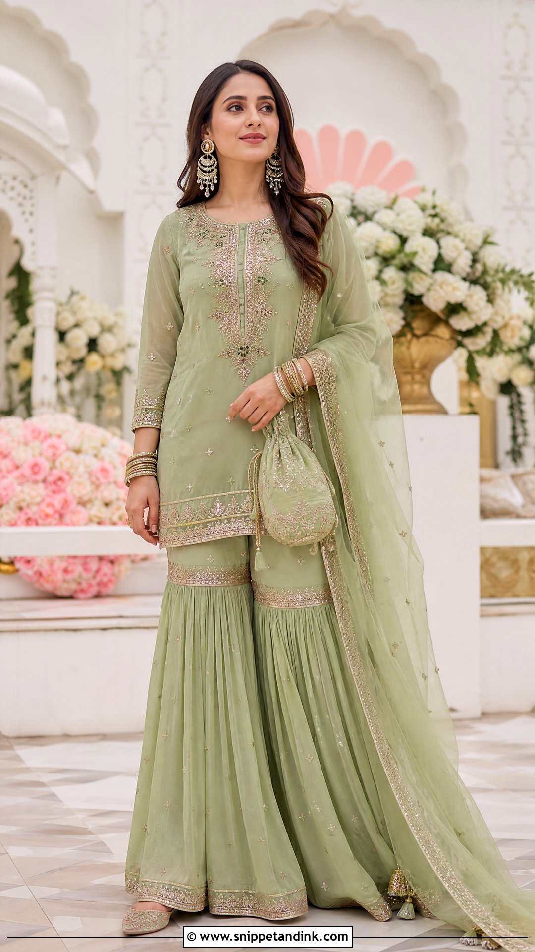 Gharara Suit For Indian Wedding - Snippet and Ink - 20 Trendy Indian Wedding Outfits