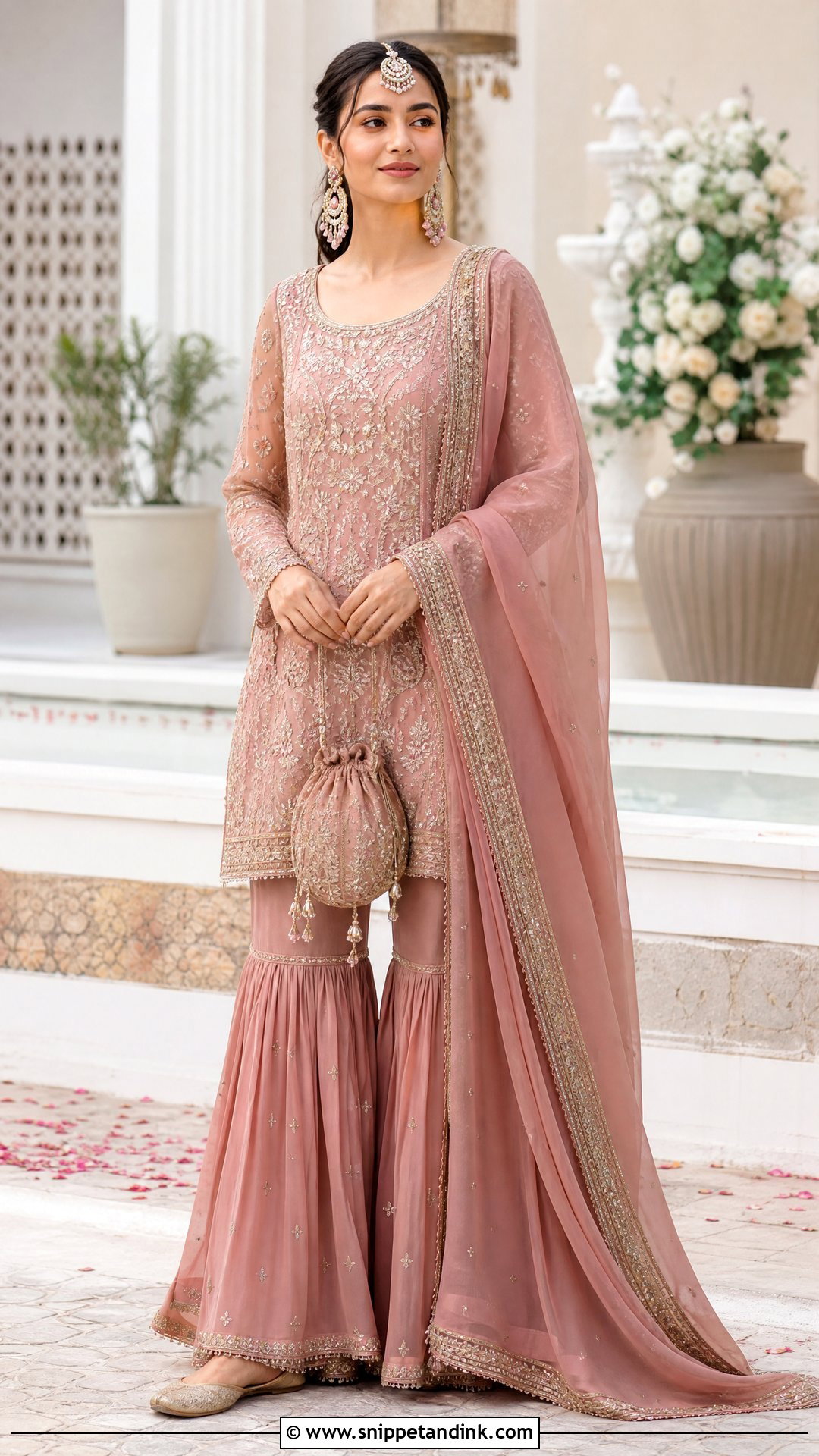 Gharara Suit Indian Wedding Outfit - Snippet and Ink - 20 Stylish Indian Wedding Outfits Ideas