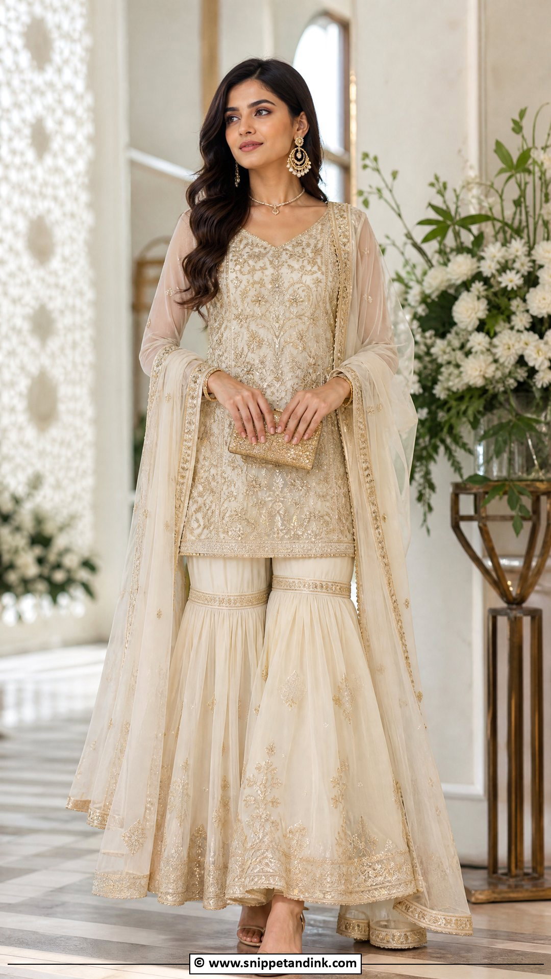 Gharara Suit Outfit - Snippet and Ink - 35 Indian Wedding Dress Ideas