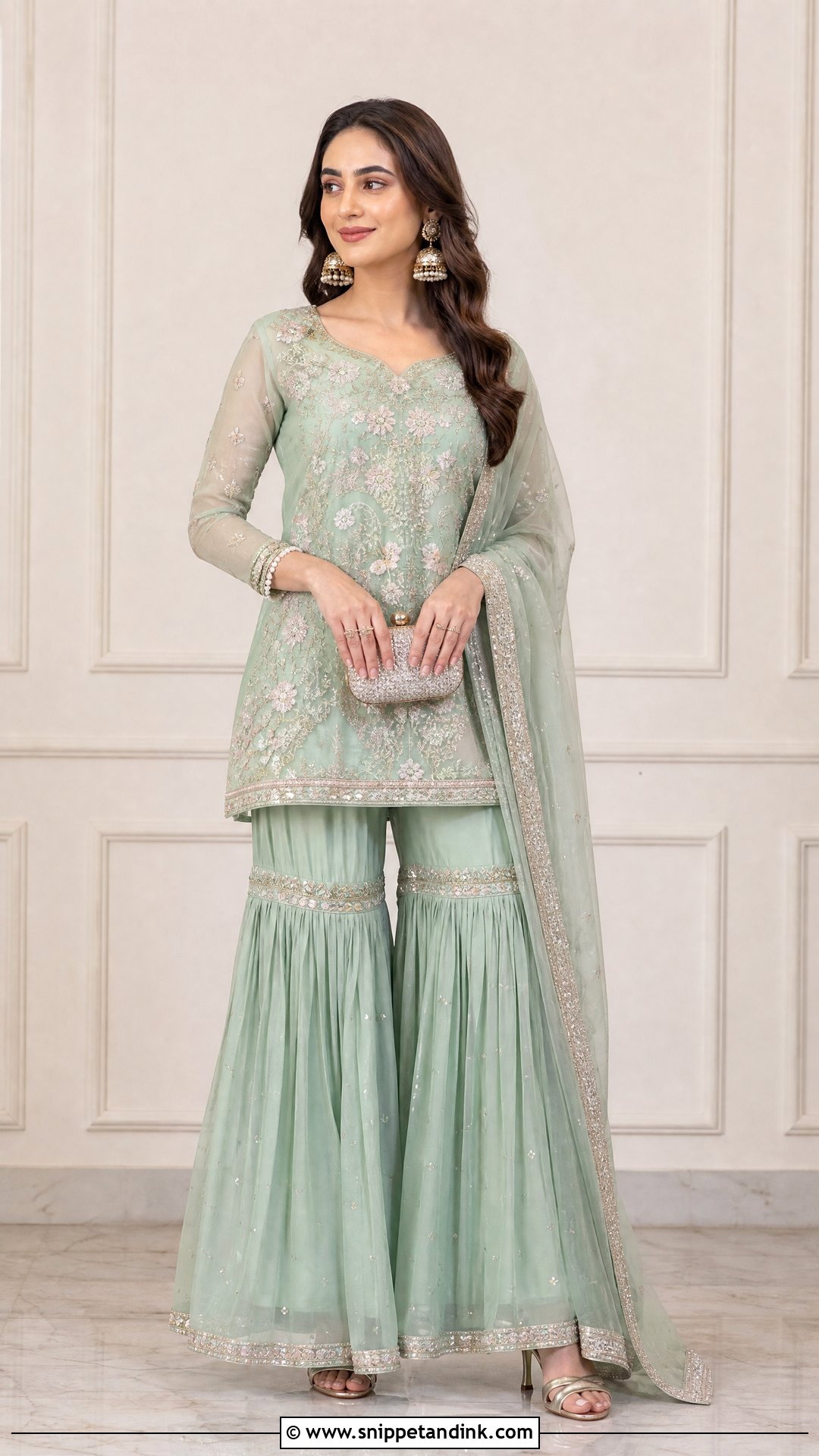 Gharara Suit Outfit - Snippet and Ink - 25 Trending Indian Wedding Outfits