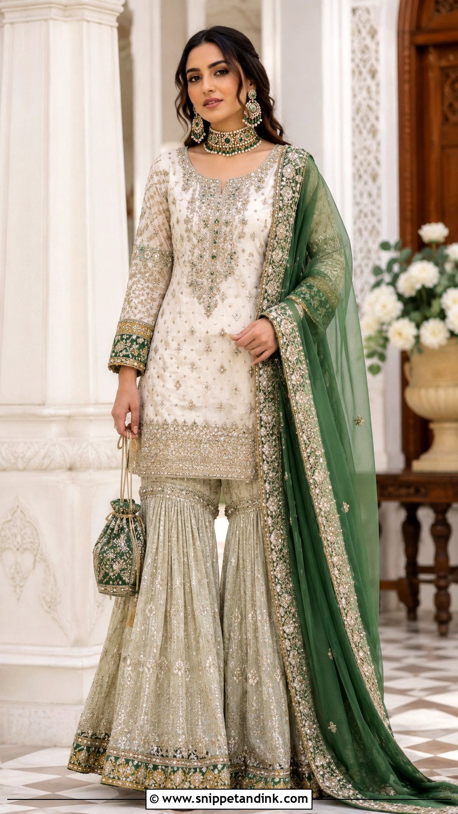 Gharara Suit for Brides Sister - Snippet and Ink - 20 Bride Sister Outfit for Wedding Ideas