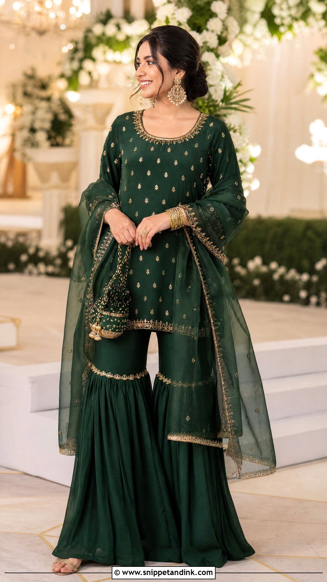 Gharara Suit for Brothers Wedding - Snippet and Ink - 20 Outfit Ideas for Brothers Wedding