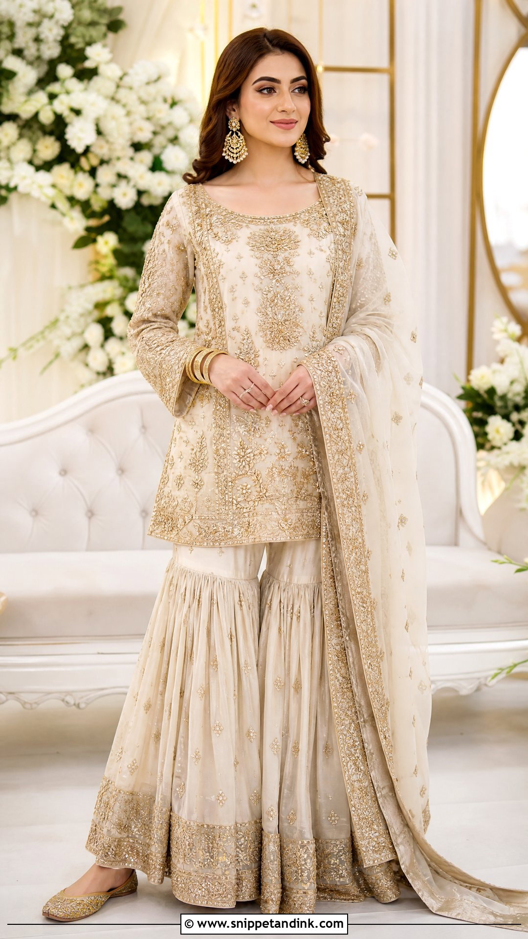 Gharara Wedding Outfit - Snippet and Ink - 25 Desi Wedding Clothes Ideas