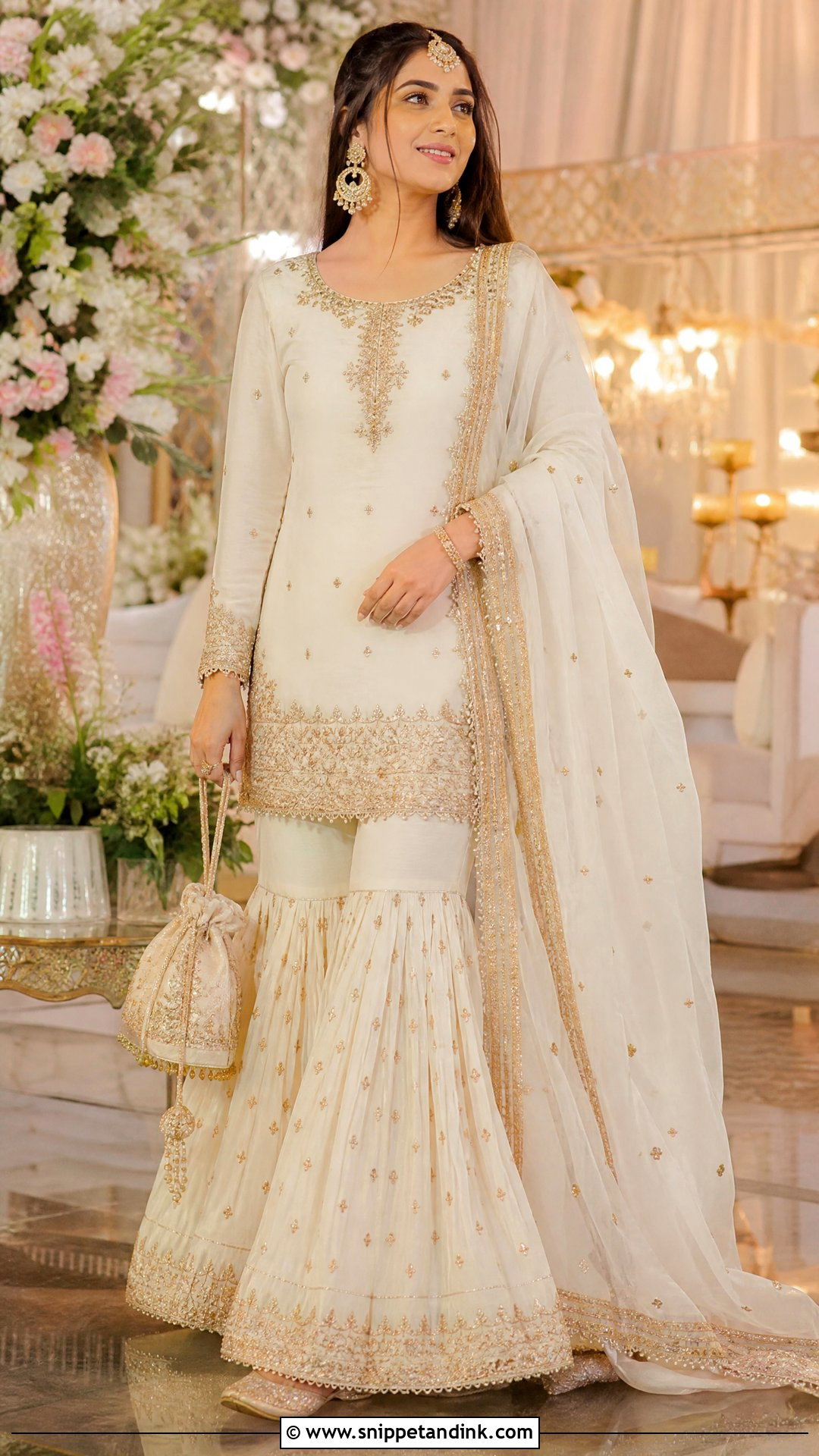 Gharara and Short Kurti Sangeet Outfit - Snippet and Ink - 20 Sangeet Outfit for Sisters Wedding Ideas