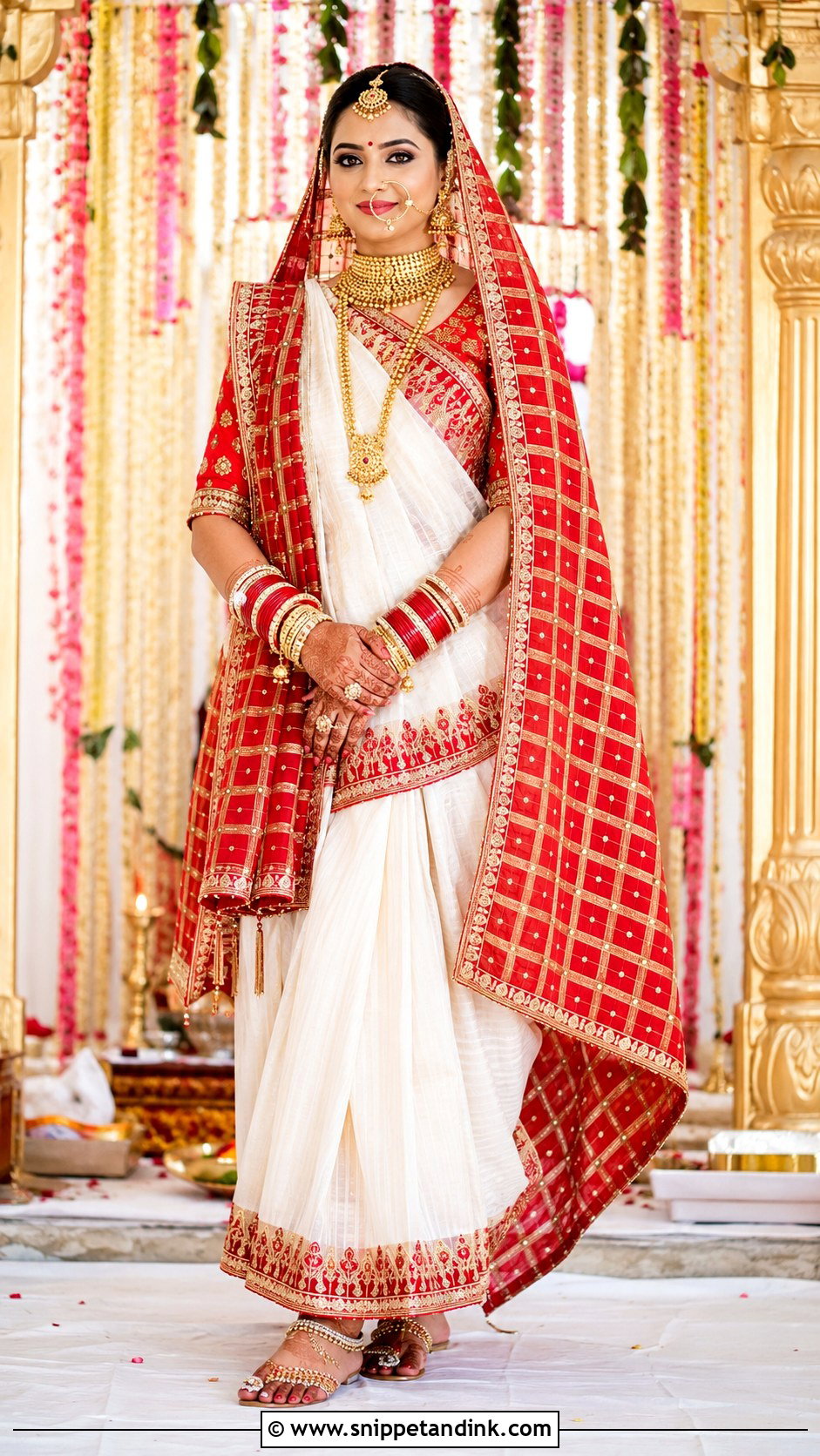 Gharchola Chundadi With Panetar Saree - Snippet and Ink - 20 Chundadi Design for Marriage Ideas