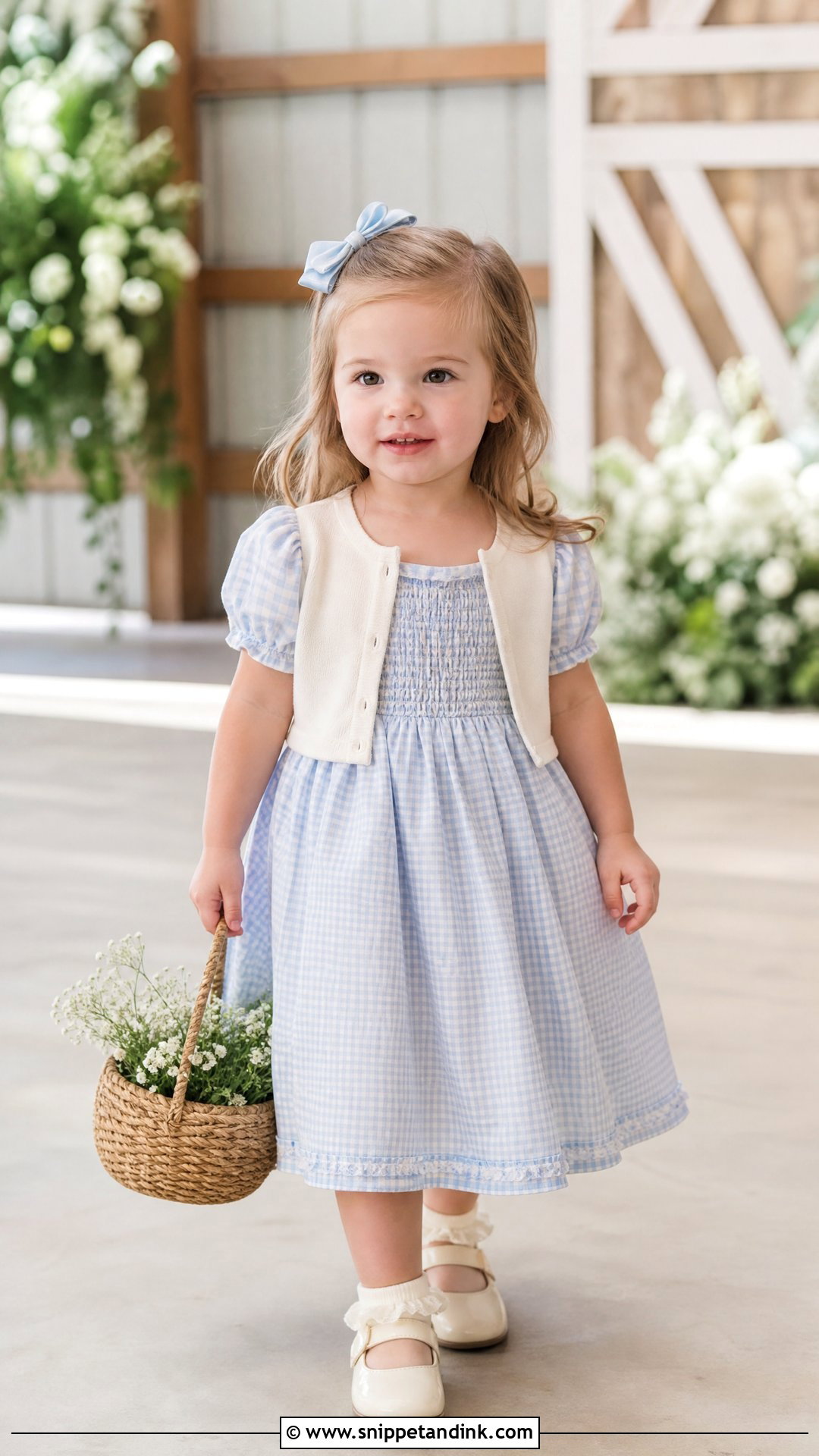 Gingham Toddler Girl Wedding Outfit - Snippet and Ink - 20 Toddler Girl Wedding Outfit Ideas