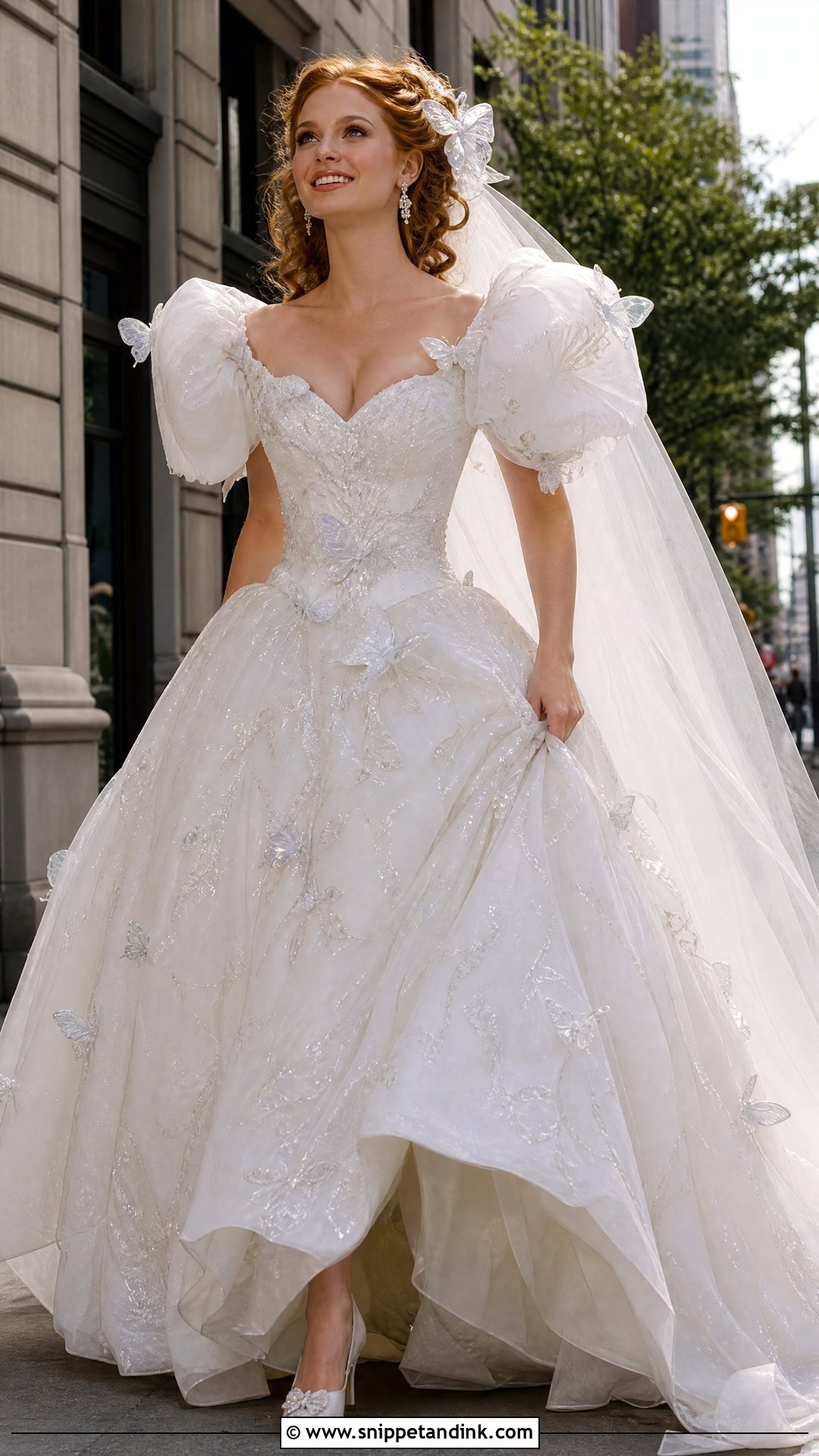 Giselle Wedding Dress From Enchanted - Snippet and Ink - 20 Movie Wedding Dresses
