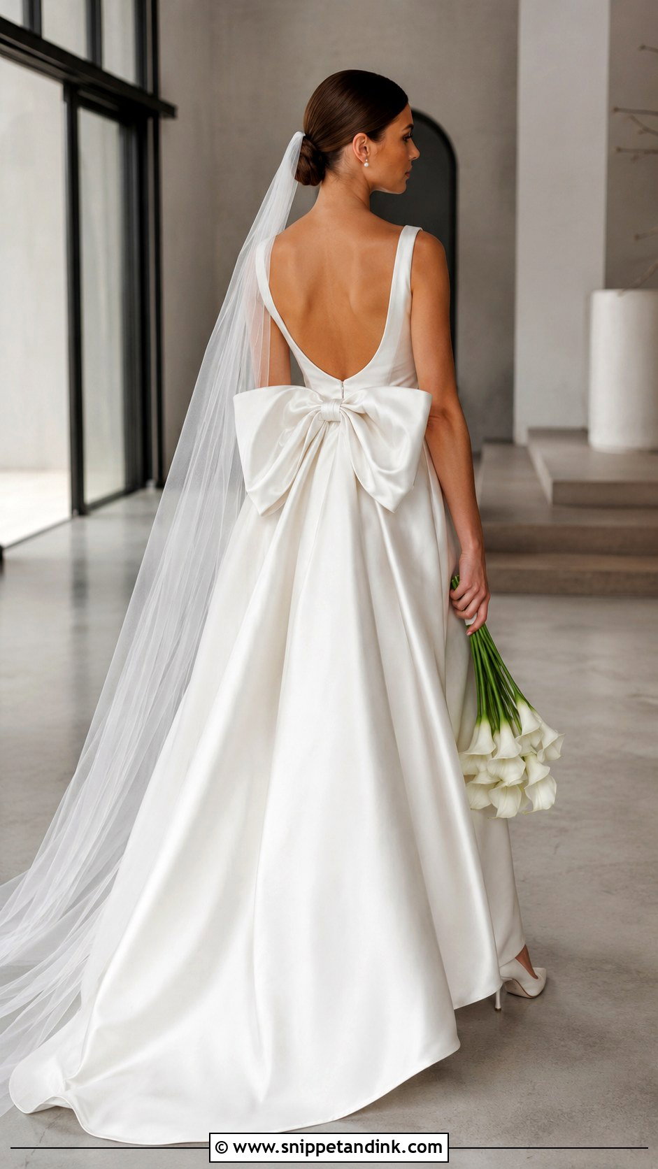 Giselle Wedding Dress With Statement Bow - Snippet and Ink - 20 Giselle Wedding Dress Ideas