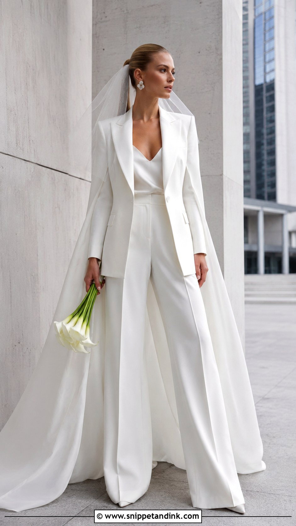 Givenchy Bridal Suit With Train - Snippet and Ink - 20 Givenchy Wedding Dress Ideas