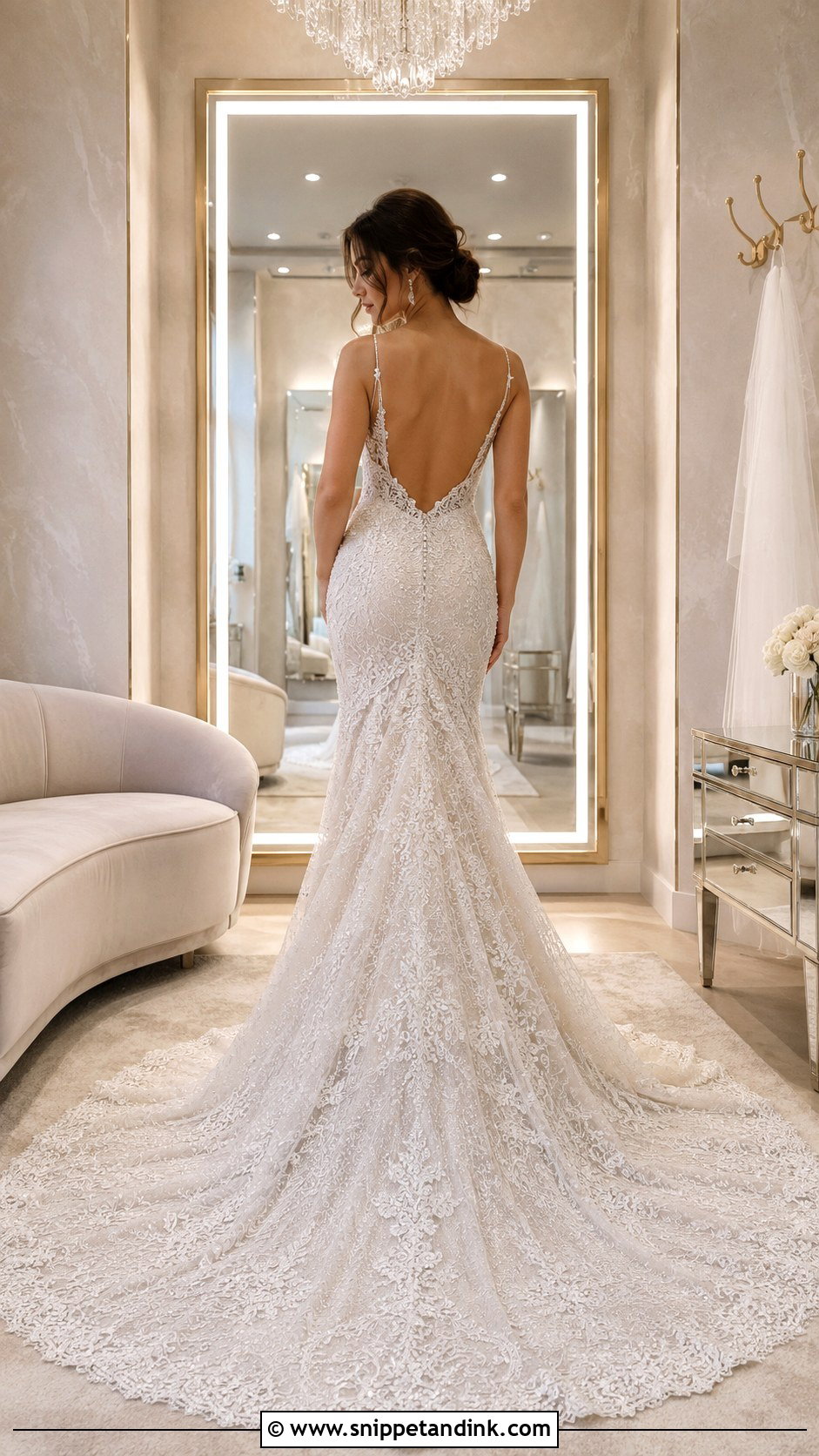 Glam Bridal Fitting Room - Snippet and Ink - 20 Bridal Fitting Room Ideas