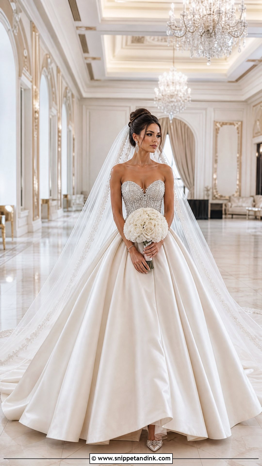 Glamorous Ballroom Wedding Dress - Snippet and Ink - 20 Wedding Dress Theme Ideas