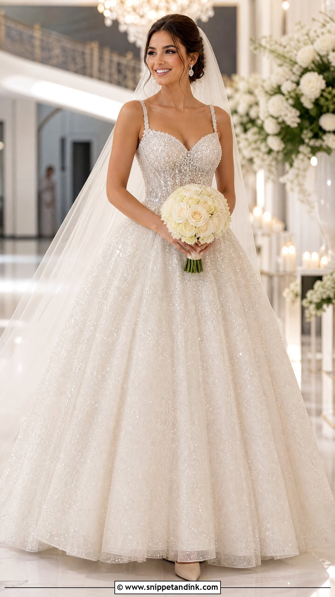 Glitter Princess Bride Dress - Snippet and Ink - 25 Princess Bride Dress Ideas