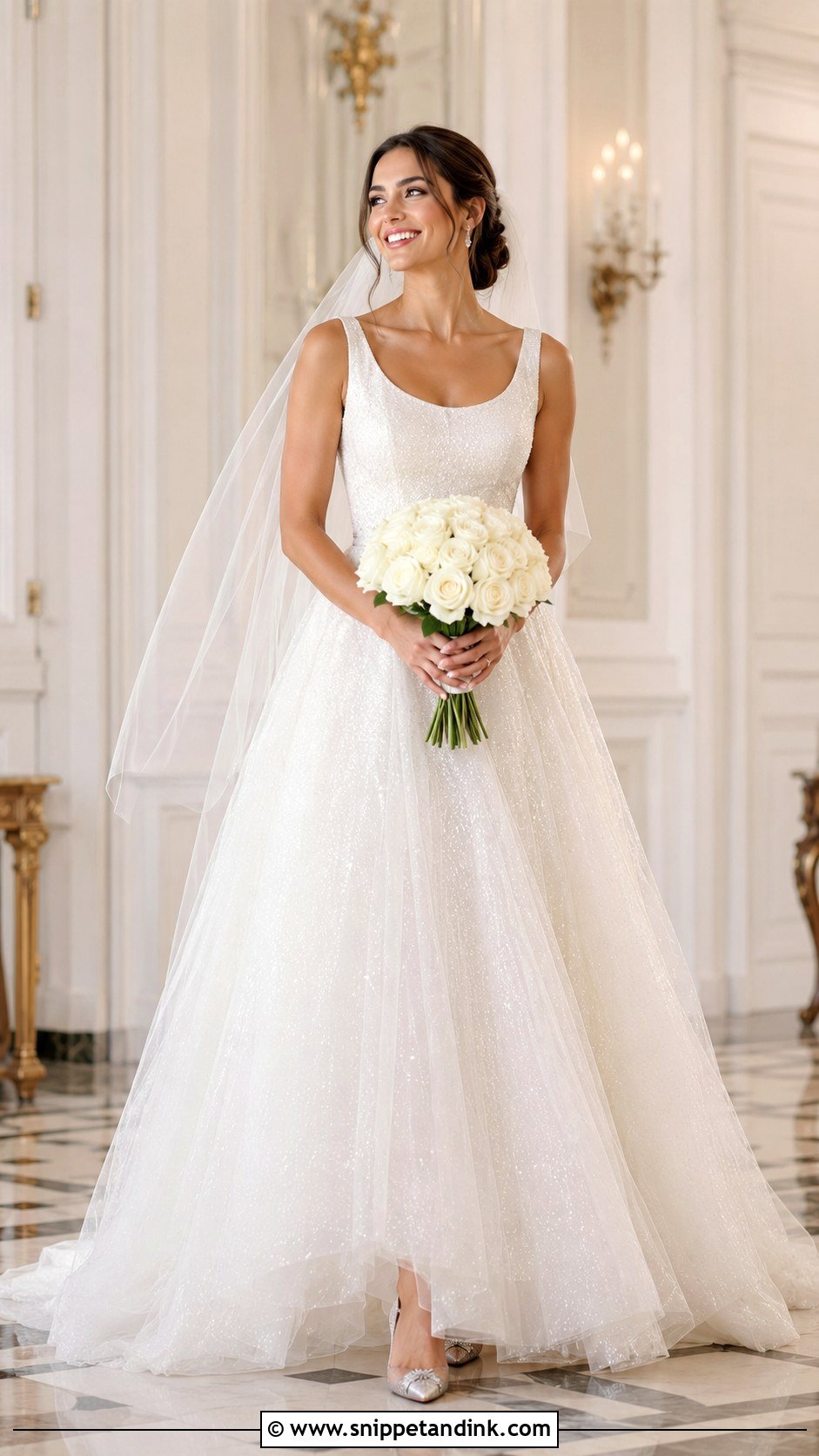 Glitter Tulle Wedding Dress - Snippet and Ink - 20 Fairytail Wedding Dresses
