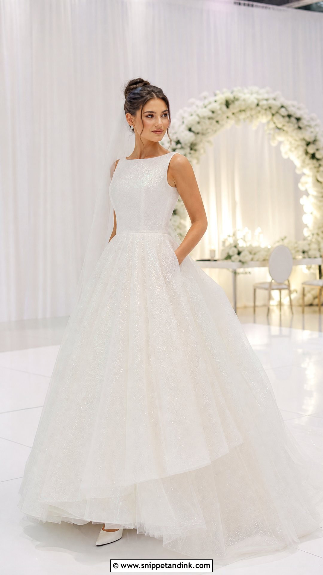 Glitter Tulle Wedding Dress - Snippet and Ink - 20 Tool Wedding Dress Ideas