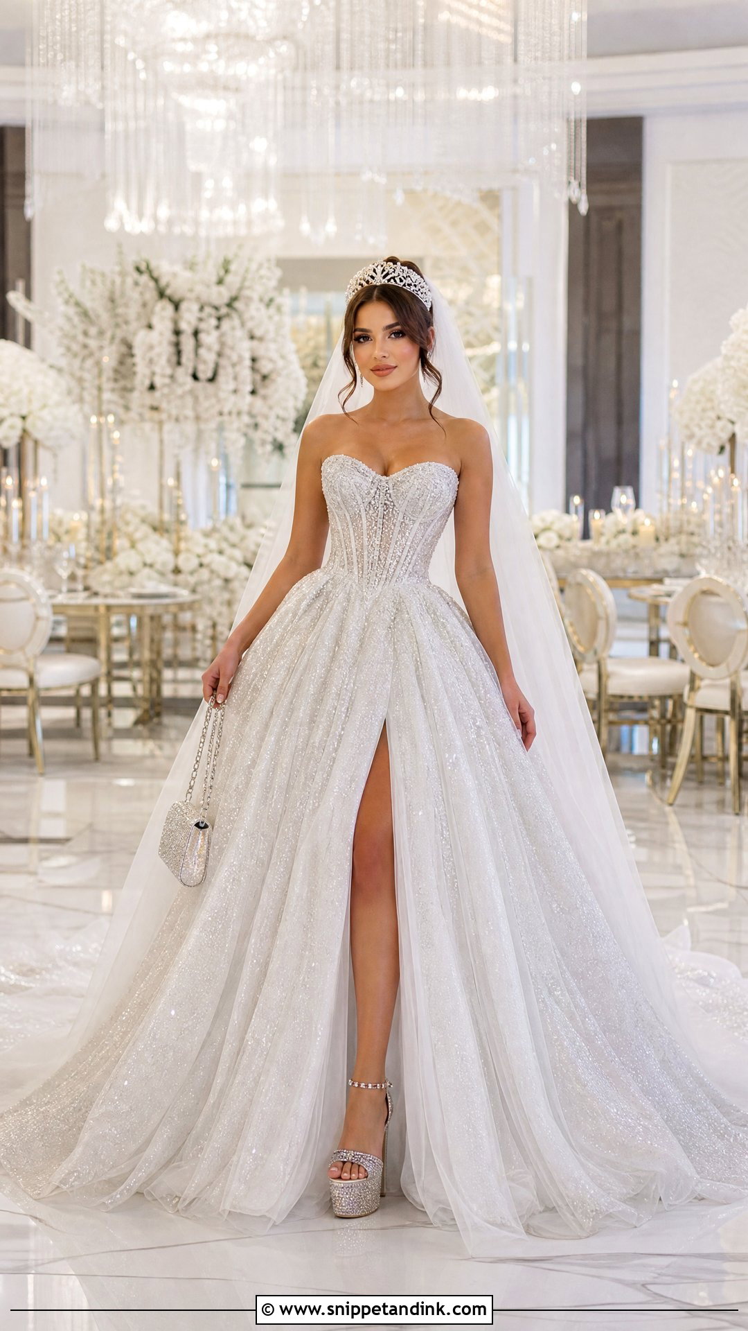 Glitter Tulle Wedding Dress - Snippet and Ink - 20 Trashy Wedding Dress Ideas