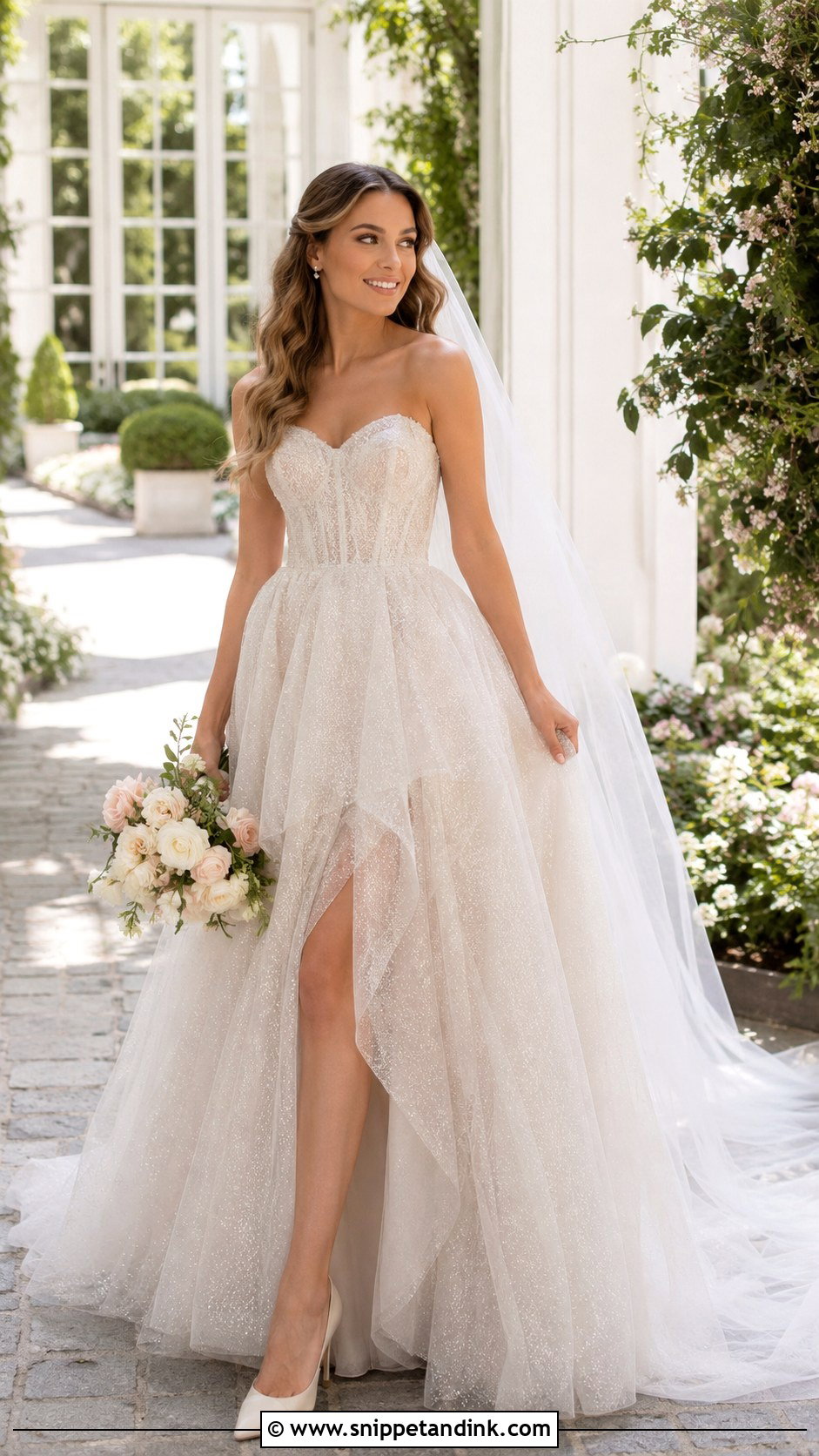 Glitter Tulle Wedding Dress - Snippet and Ink - 30 Glitter Wedding Dress Ideas