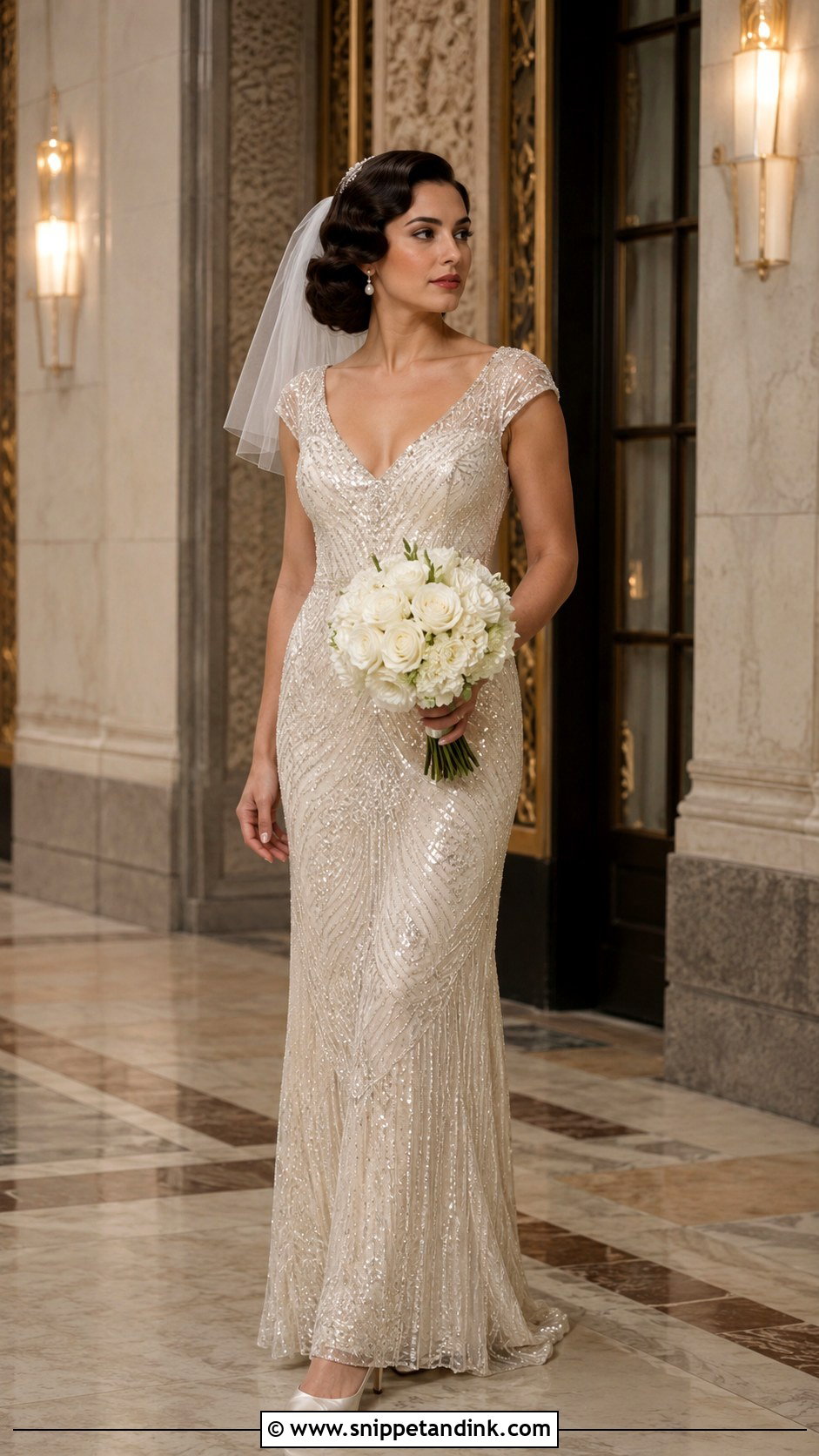 Glitter Vintage Wedding Dress - Snippet and Ink - 30 Glitter Wedding Dress Ideas