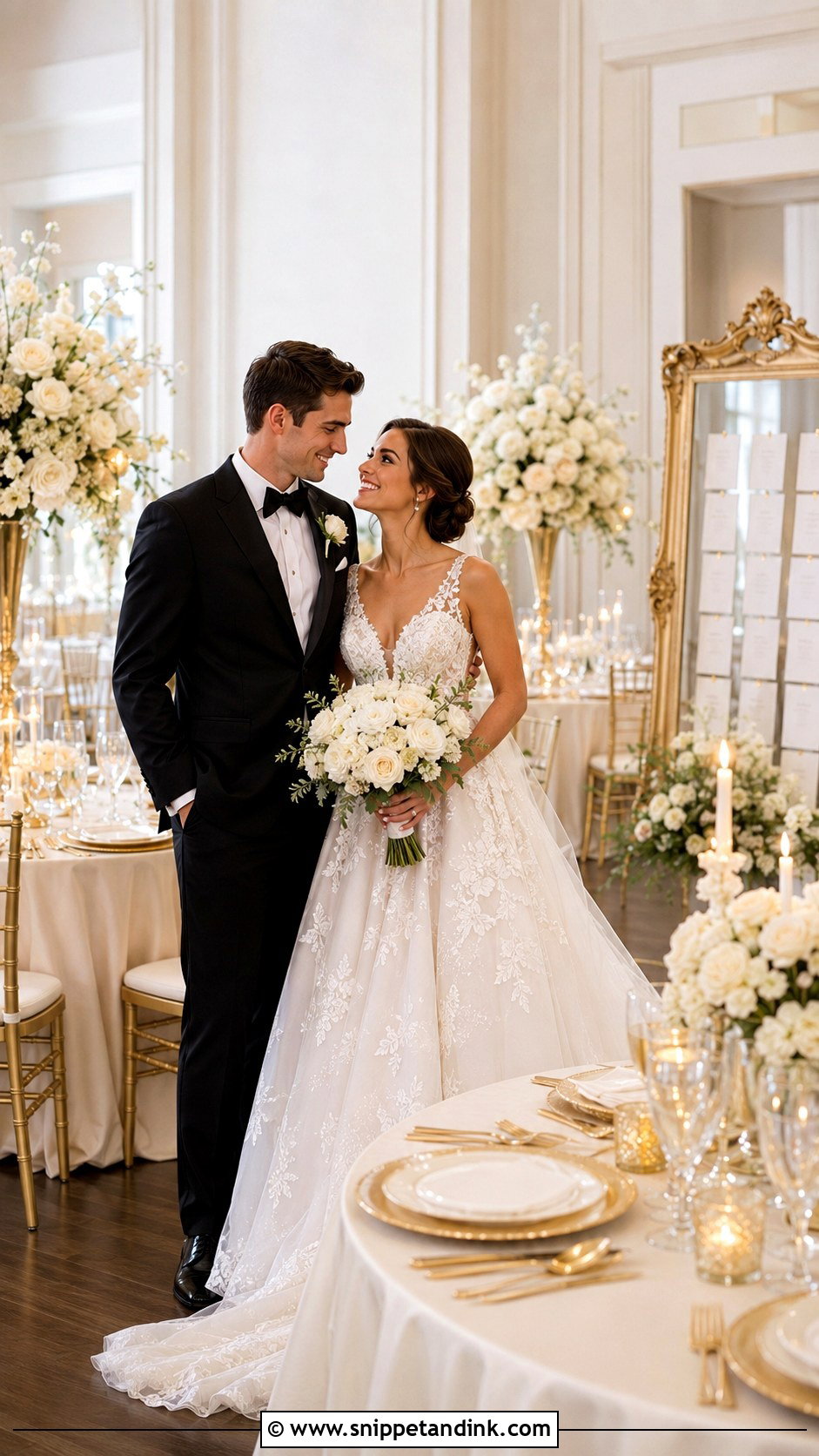 Gold And Ivory Wedding Theme - Snippet and Ink - 30 Fancy Wedding Ideas