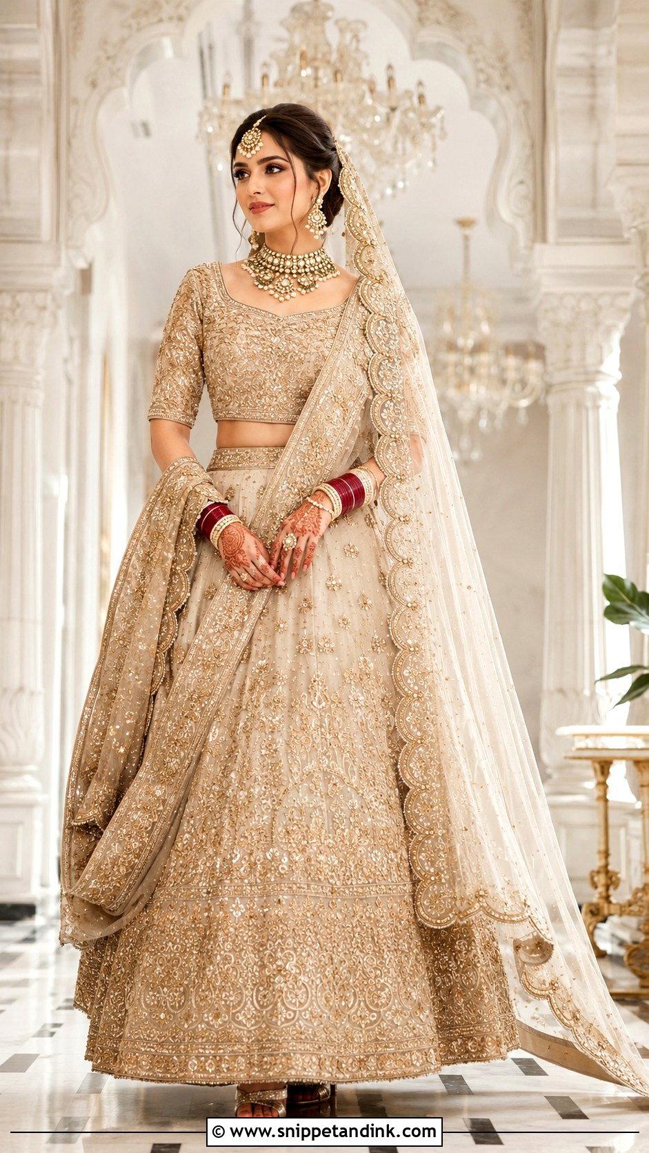 Gold Baraat Lehenga - Snippet and Ink - 25 Baraat Dress Pakistani Bridal Wear Ideas