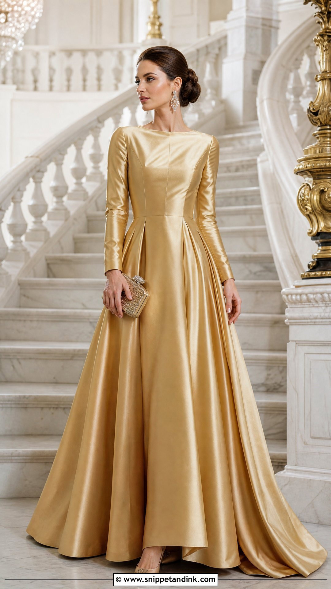 Gold Corset Ball Gown - Snippet and Ink - 25 Golden Ball Gown Ideas