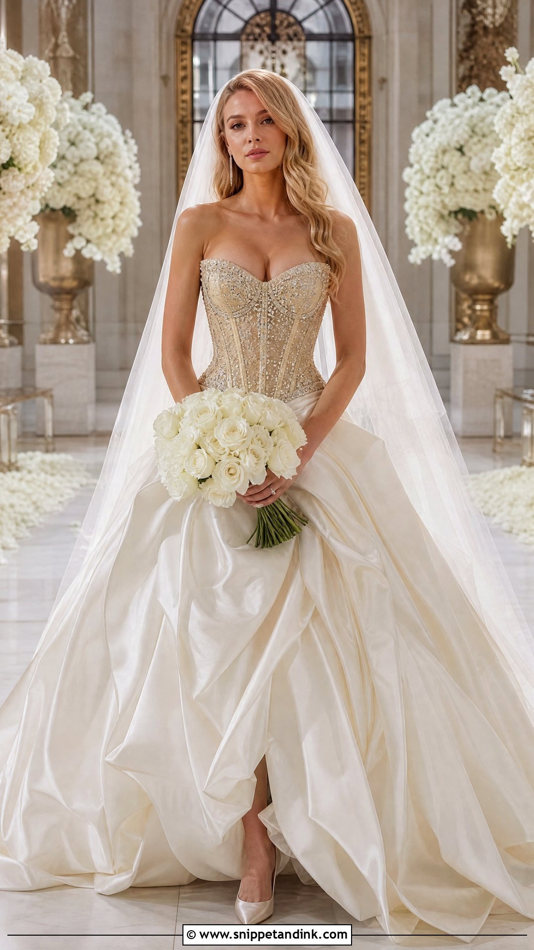 Gold Corset Serena Van Der Woodsen Wedding Dress - Snippet and Ink - 20 Serena Van Der Woodsen Wedding Dress Ideas