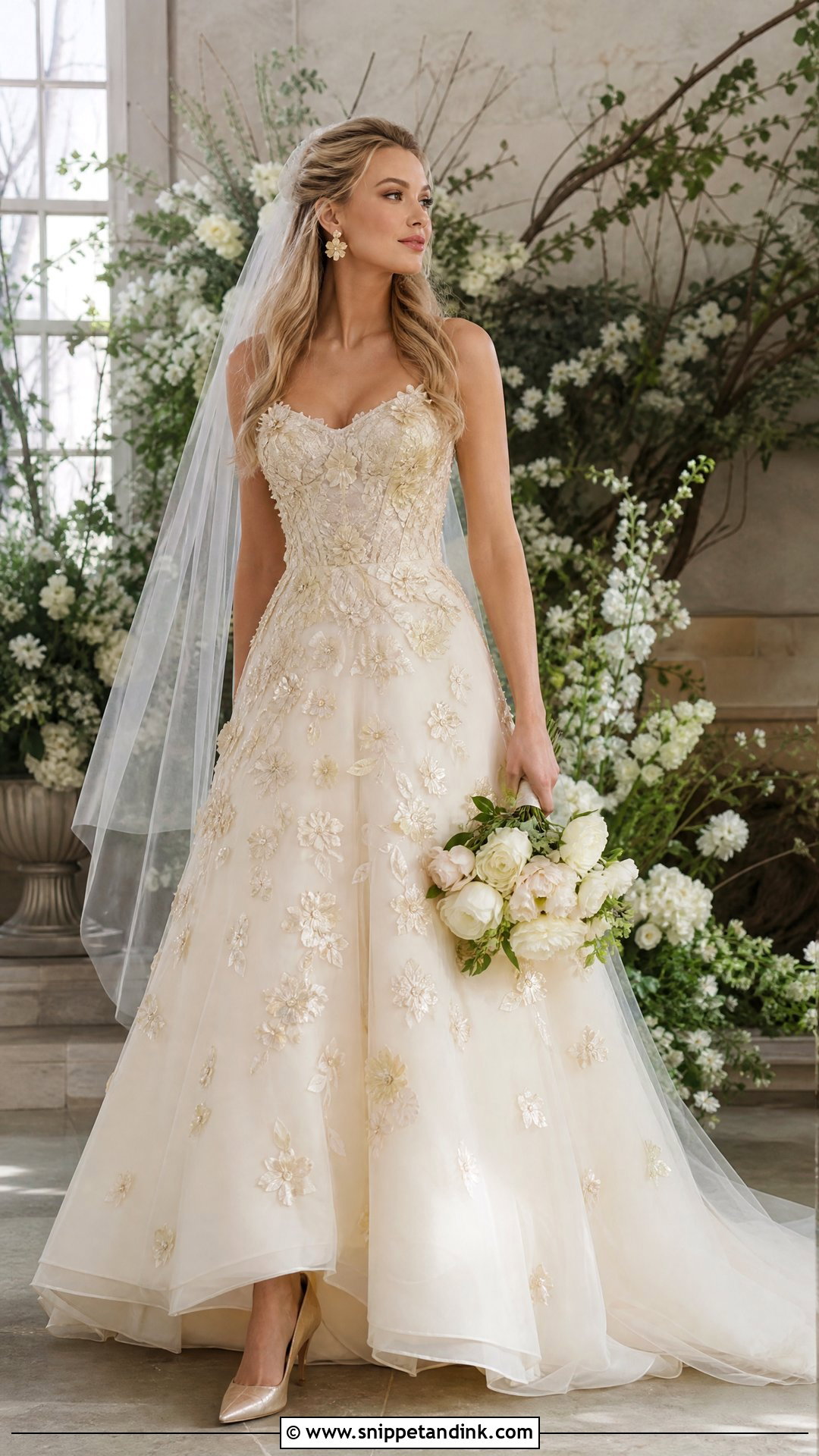Gold Floral Serena Van Der Woodsen Wedding Dress - Snippet and Ink - 20 Serena Van Der Woodsen Wedding Dress Ideas