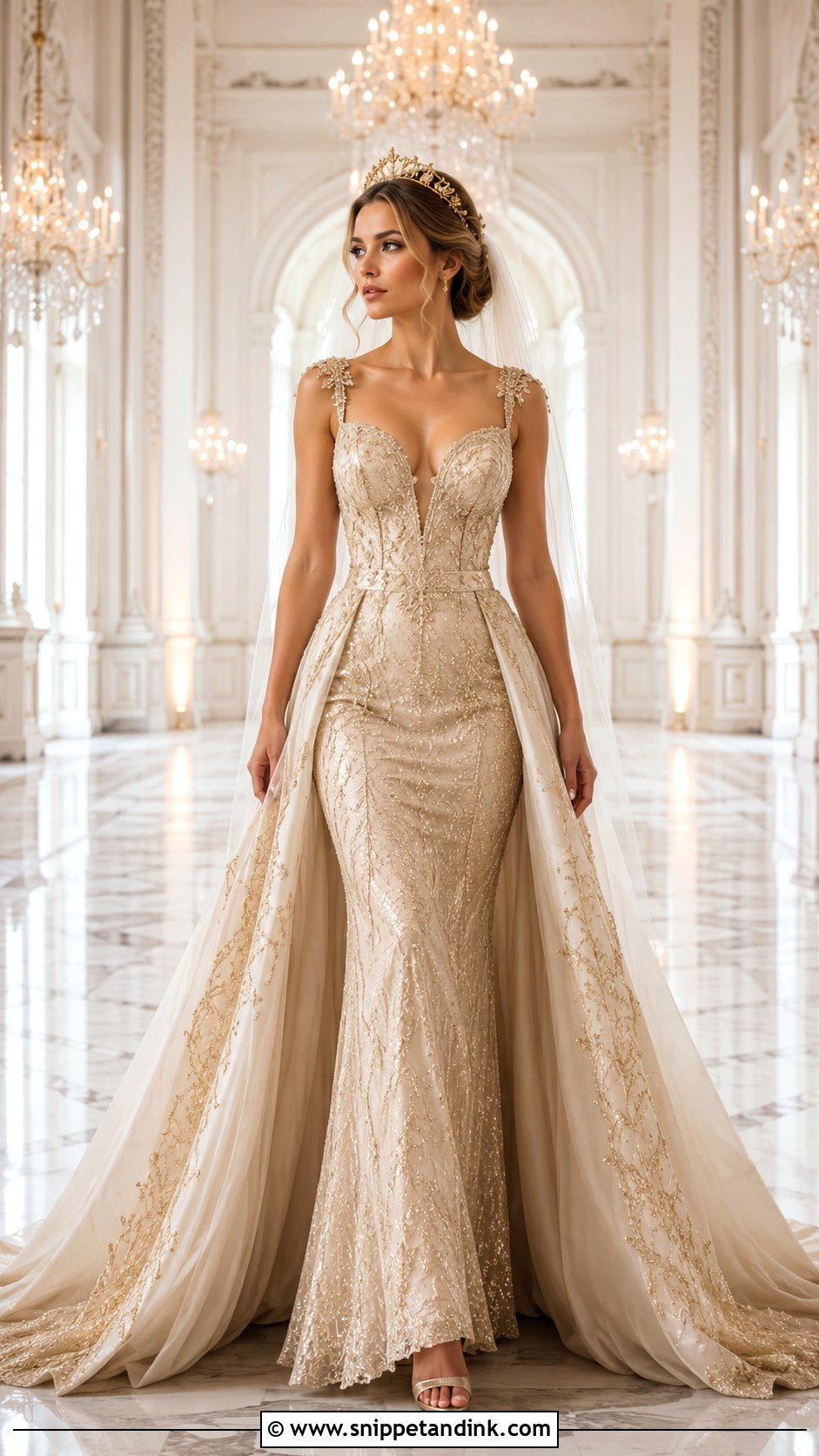 Gold Goddess Wedding Dress - Snippet and Ink - 20 Fantasy Goddesses Wedding Dress Ideas