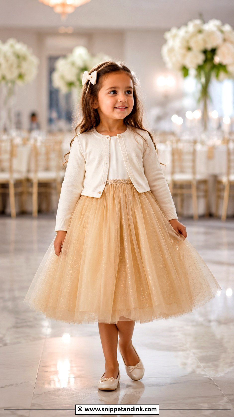 Gold Kids Wedding Dress - Snippet and Ink - 30 Kids Wedding Dress Ideas