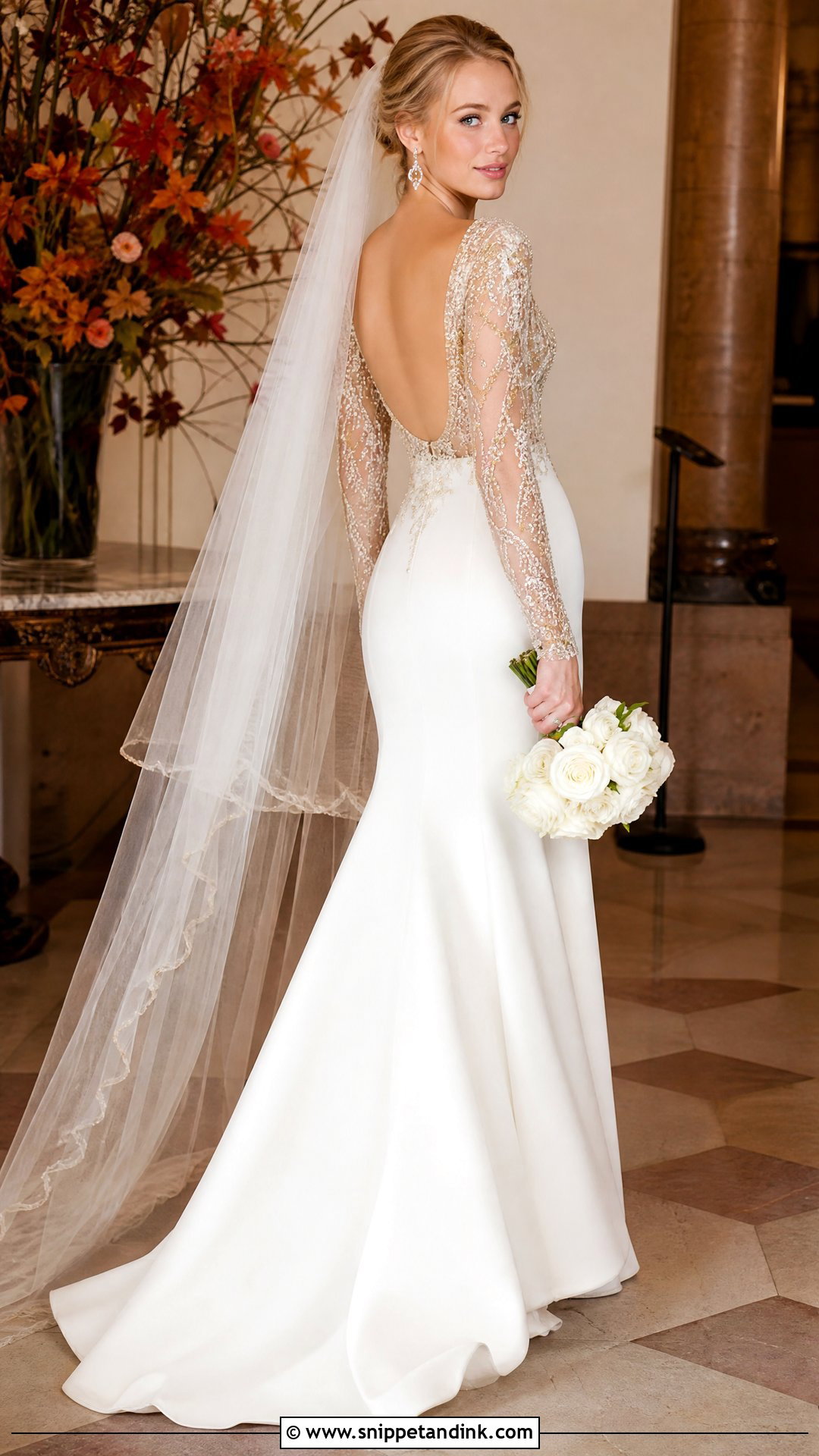 Gold Long Sleeve Serena Van Der Woodsen Wedding Dress - Snippet and Ink - 20 Serena Van Der Woodsen Wedding Dress Ideas