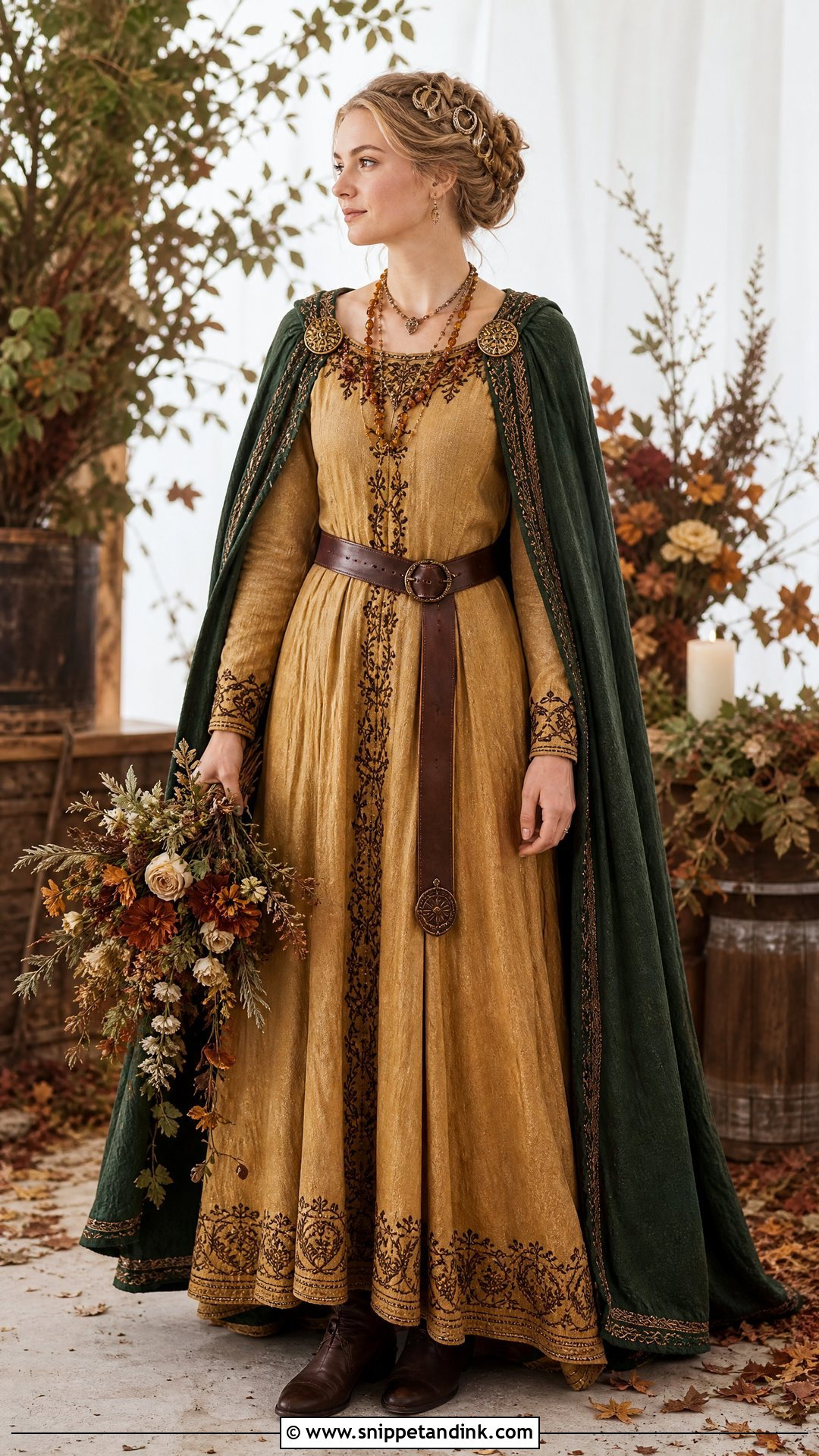 Gold Norse Wedding Dress - Snippet and Ink - 20 Norse Wedding Dress Ideas