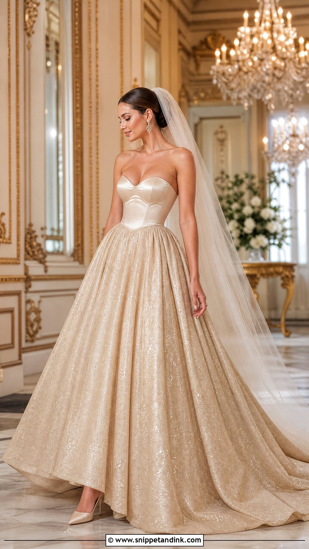 Gold Princess Wedding Gown - Snippet and Ink - 25 Dream Princesses Wedding Gown Ideas