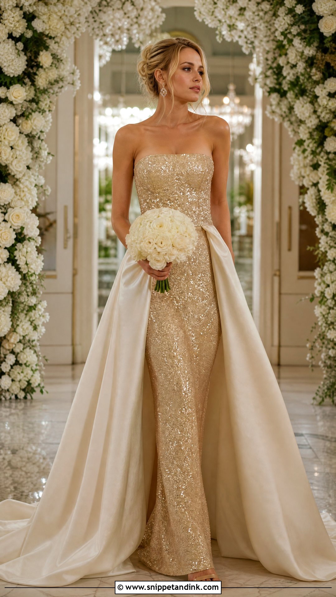 Gold Sequin Serena Van Der Woodsen Wedding Dress - Snippet and Ink - 20 Serena Van Der Woodsen Wedding Dress Ideas