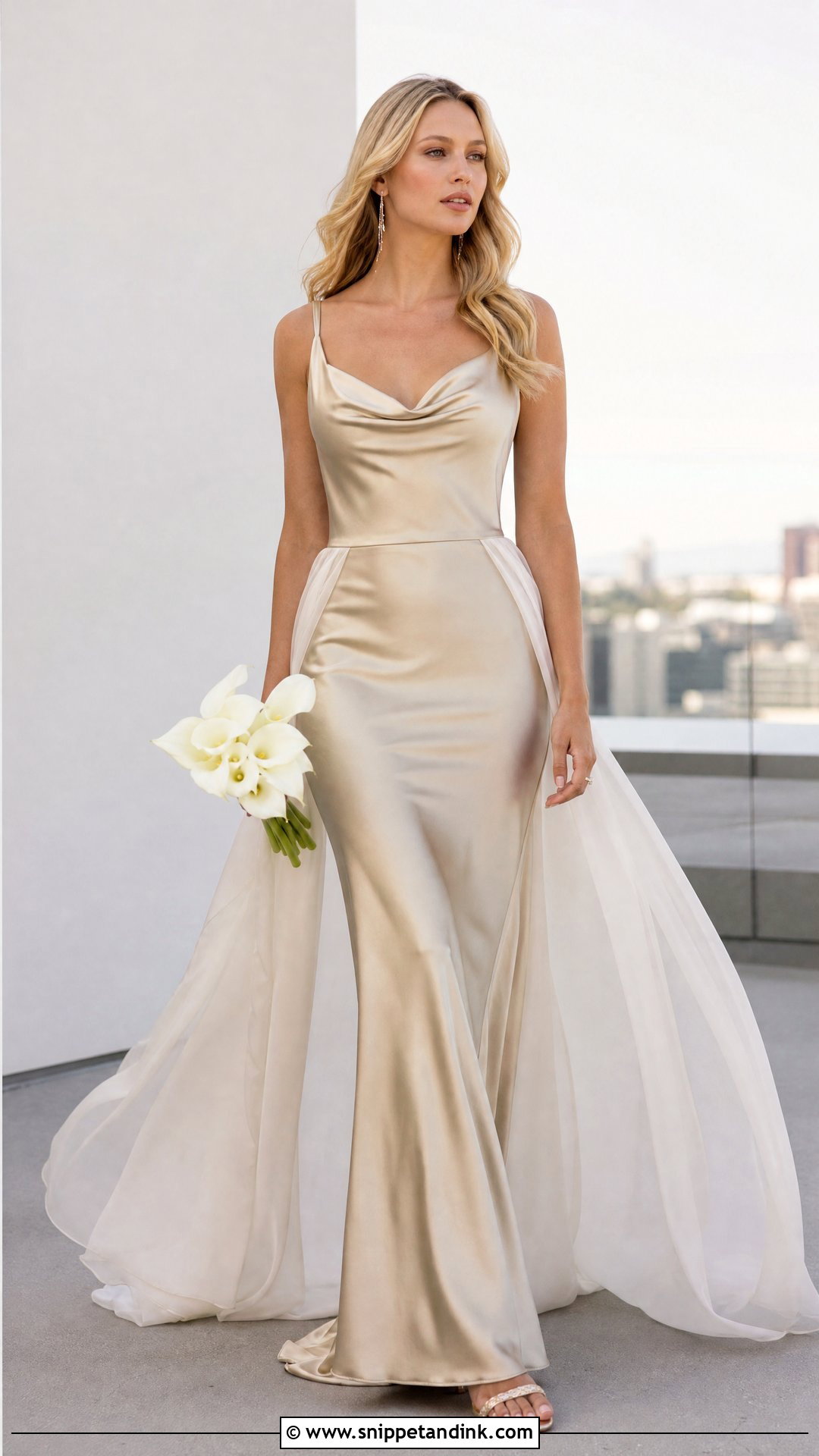 Gold Slip Serena Van Der Woodsen Wedding Dress - Snippet and Ink - 20 Serena Van Der Woodsen Wedding Dress Ideas