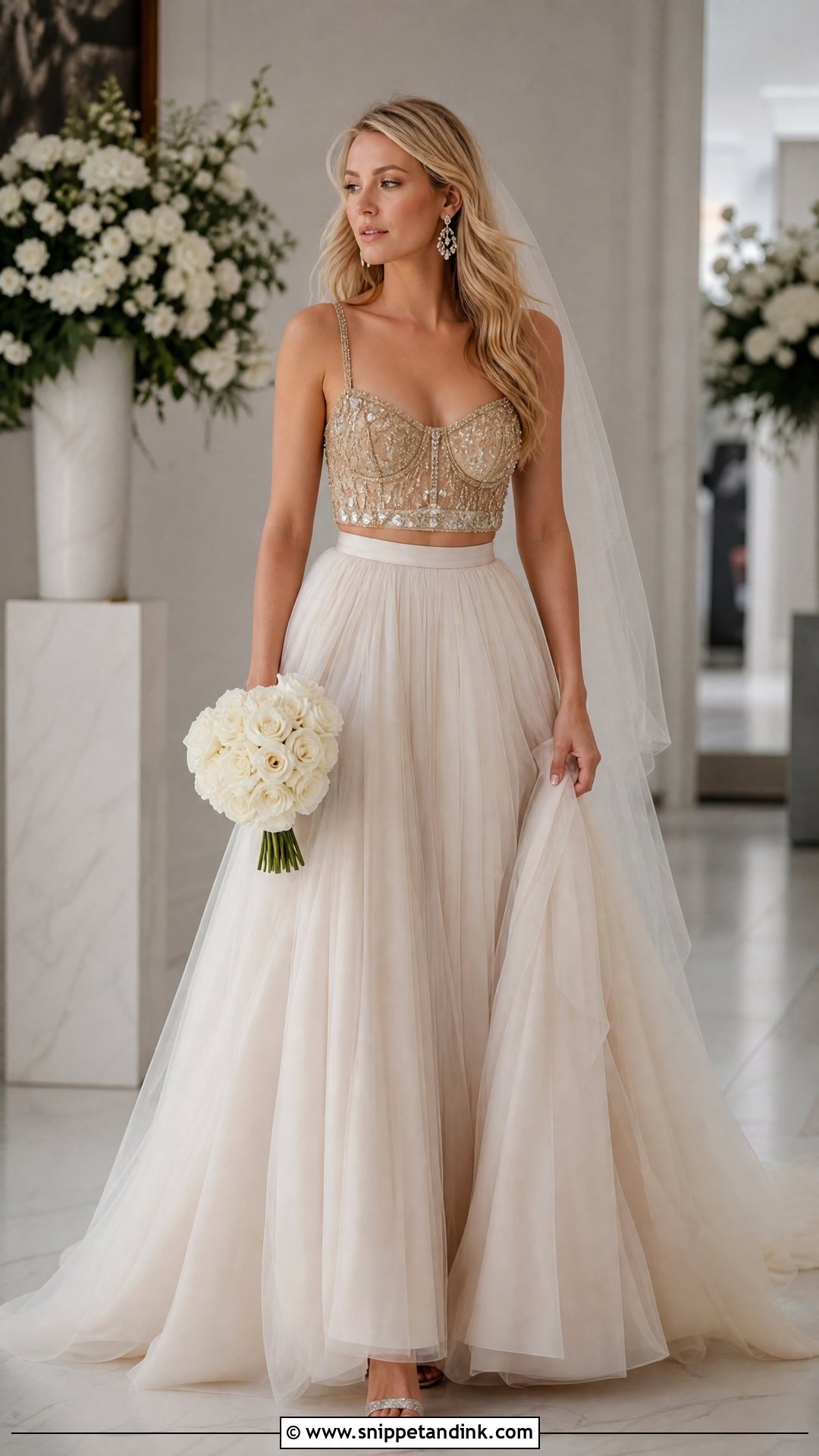 Gold Two Piece Serena Van Der Woodsen Wedding Dress - Snippet and Ink - 20 Serena Van Der Woodsen Wedding Dress Ideas