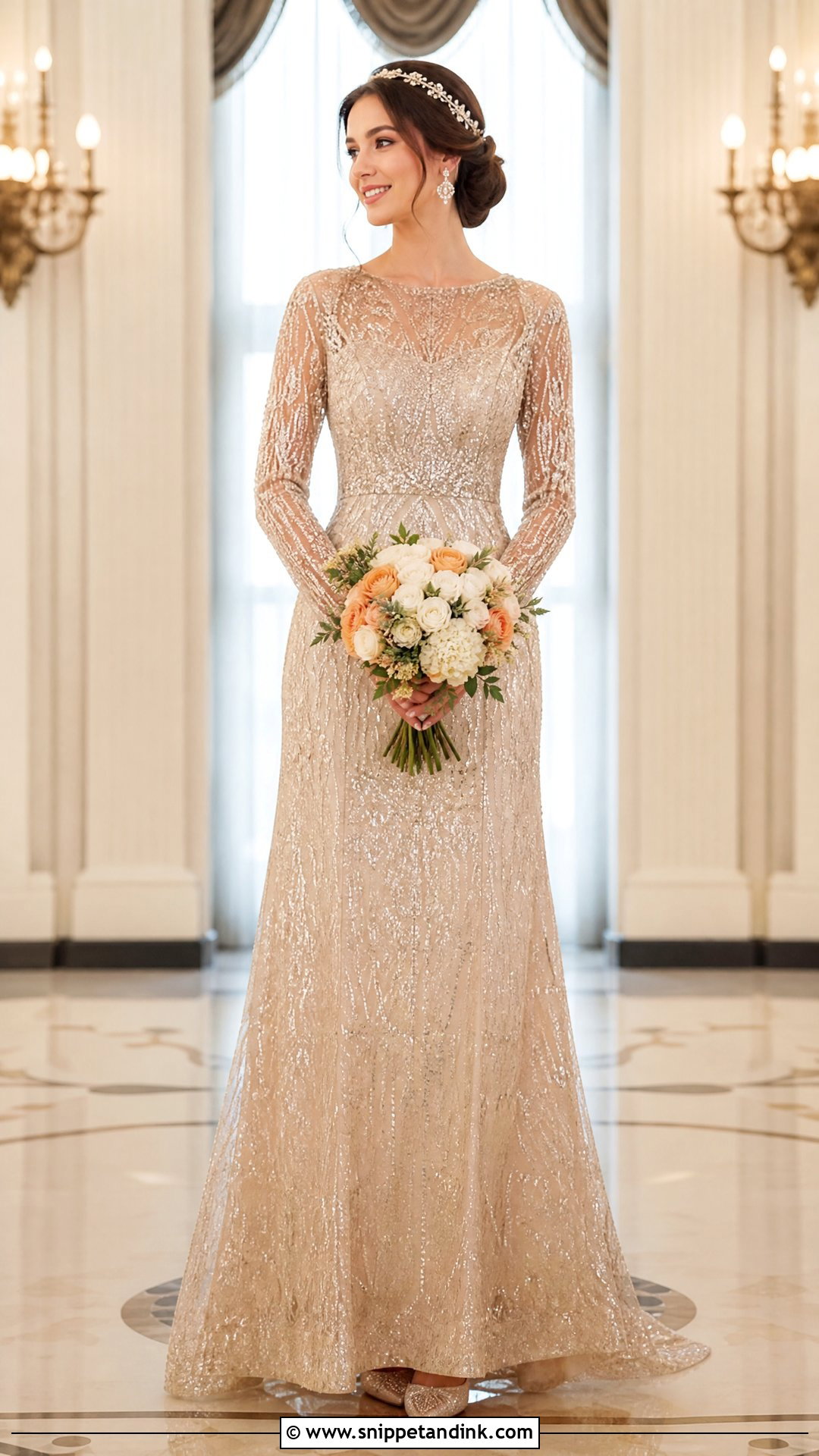 Gold Wedding Dress - Snippet and Ink - 20 Wedding Dresses Not White Colour