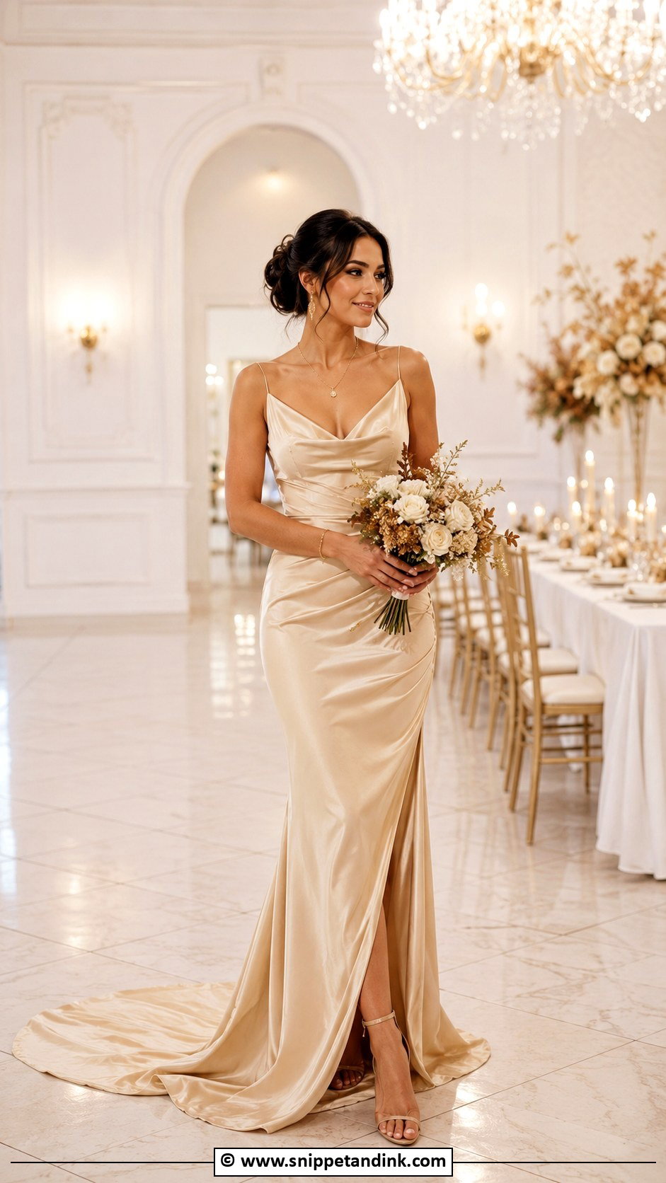 Gold Wedding Dress - Snippet and Ink - 30 Alternative Wedding Dress Ideas