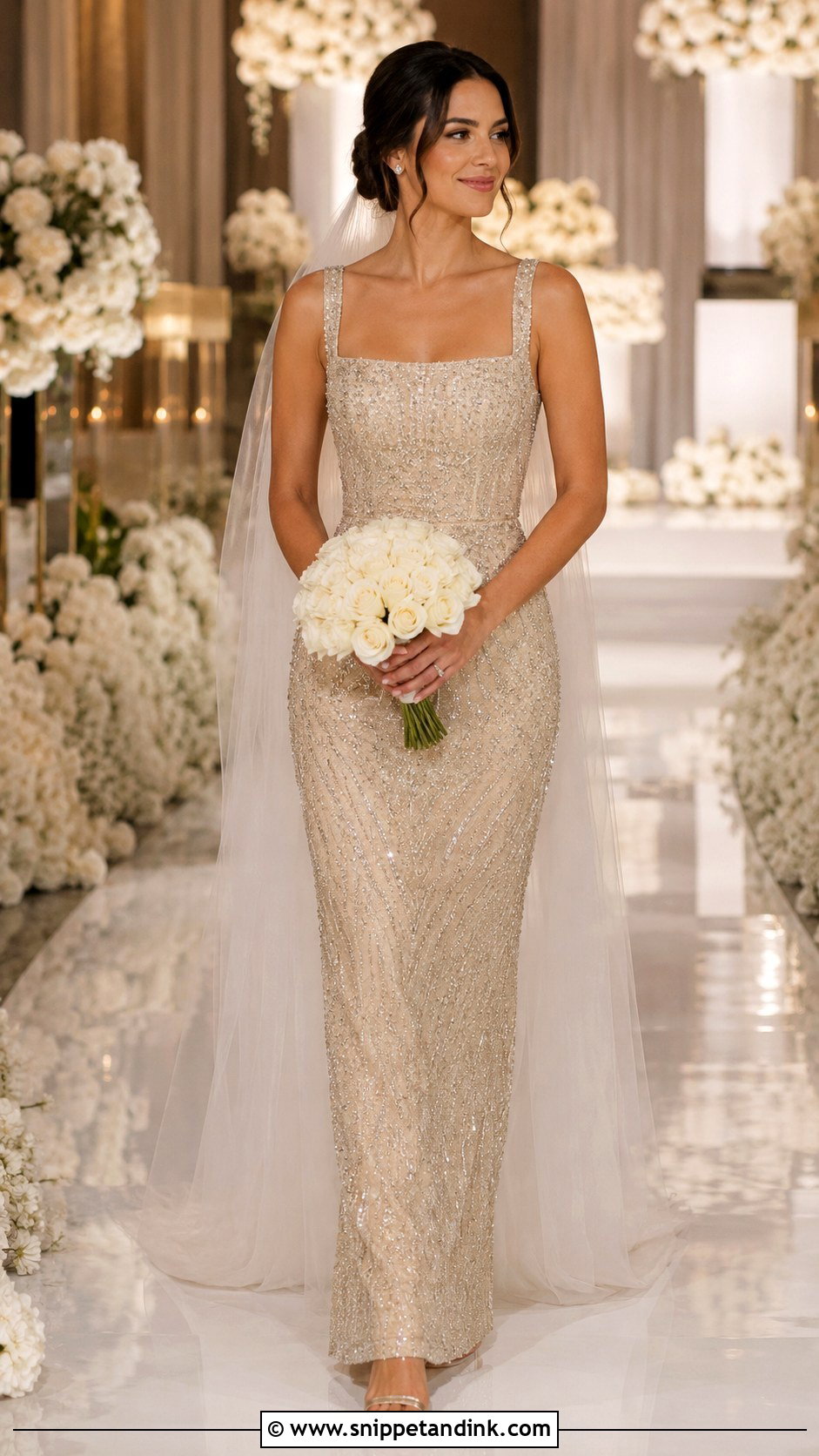 Gold Wedding Dress - Snippet and Ink - 25 Non Traditional Wedding Dresses