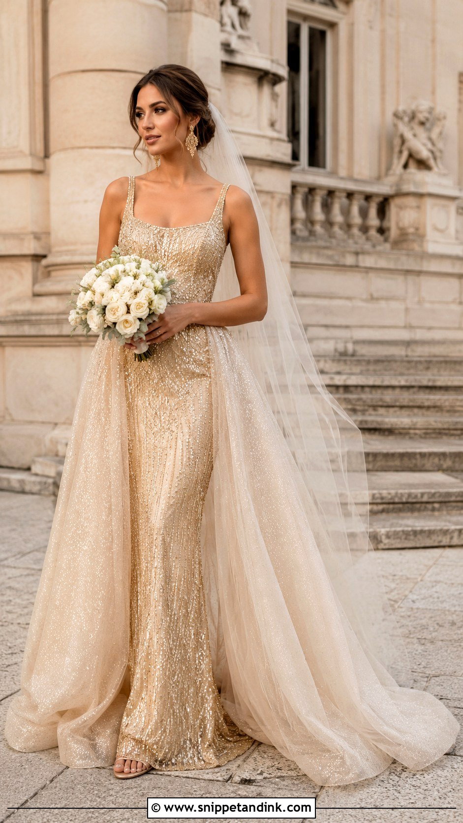 Gold Wedding Dress - Snippet and Ink - 20 Different Color Wedding Dresses