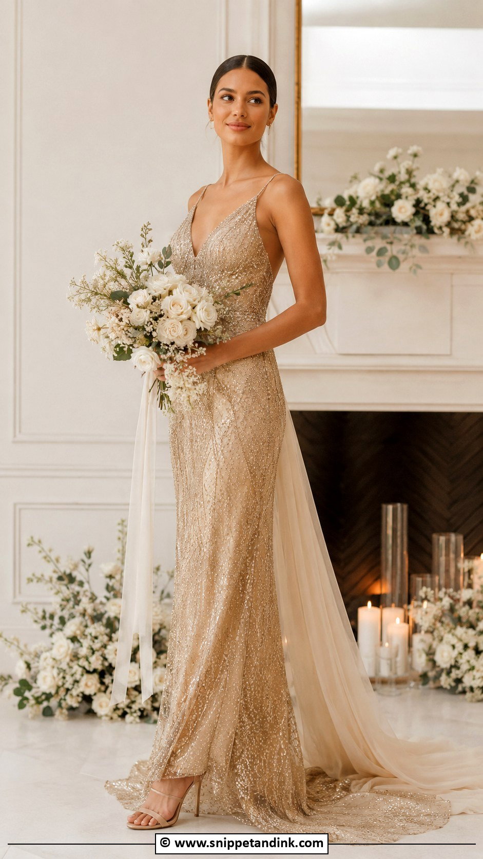Gold Wedding Dress - Snippet and Ink - 25 Color Wedding Dress Ideas