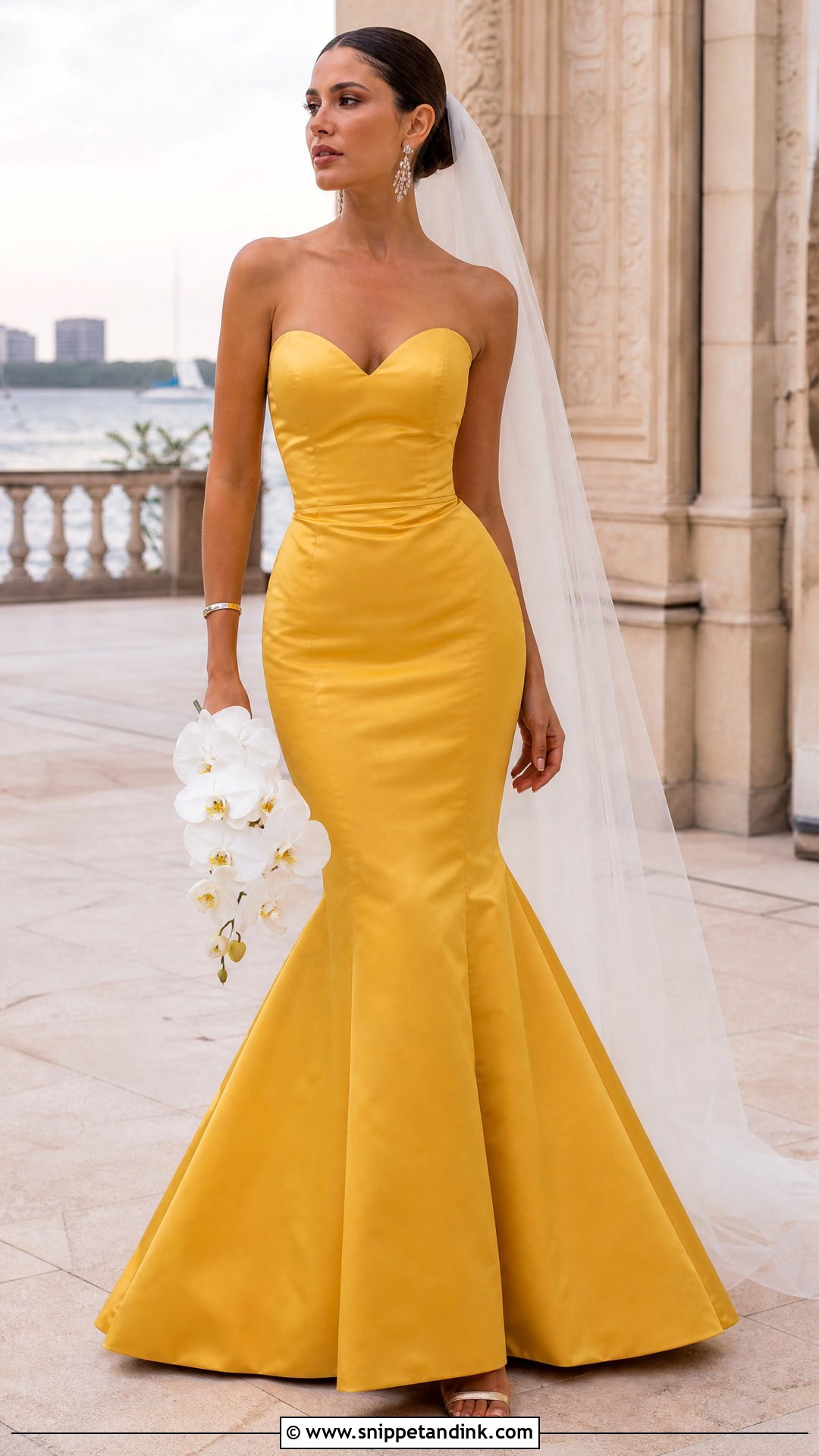 Golden Yellow Mermaid Wedding Dress - Snippet and Ink - 20 Yellow Wedding Dress the Bride Ideas