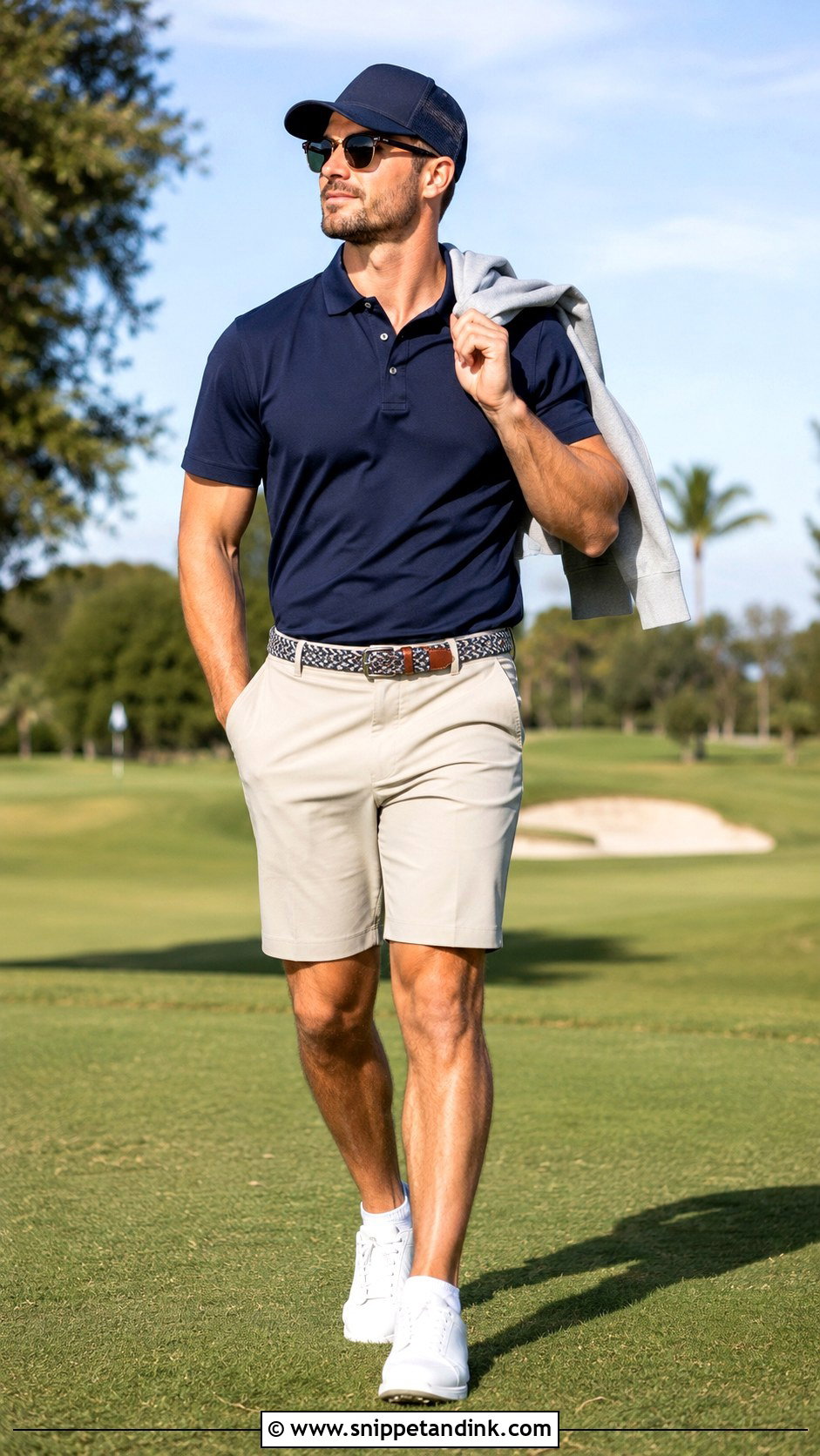 Golf Polo And Shorts Bachelor Party Outfit - Snippet and Ink - 20 Bachelor Party Outfit Ideas