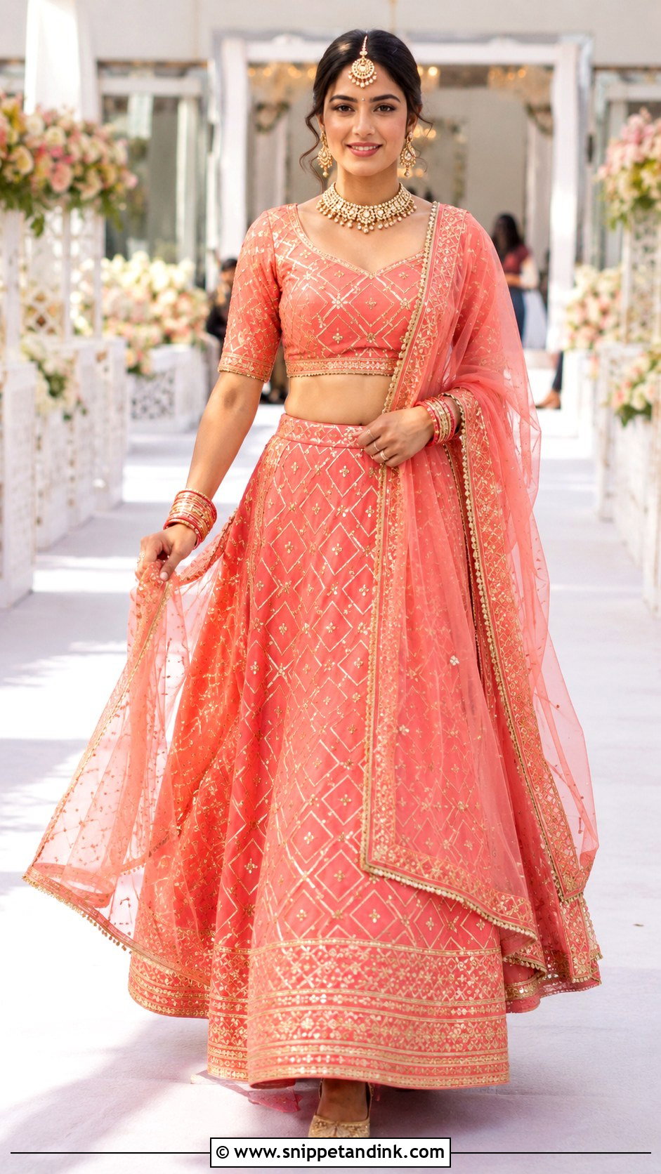 Gota Patti Bridal Lehenga - Snippet and Ink - 20 Lehanga Designs Bridal Collection