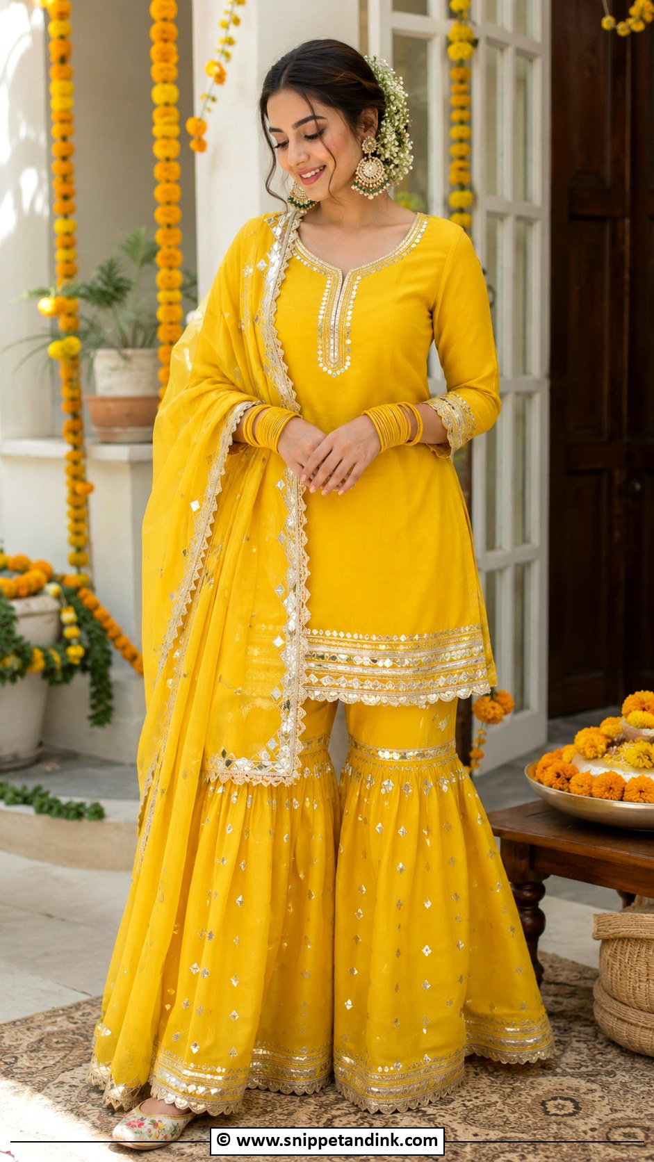 Gota Patti Gharara Dress - Snippet and Ink - 25 Grara Dress Pakistani Wedding Ideas