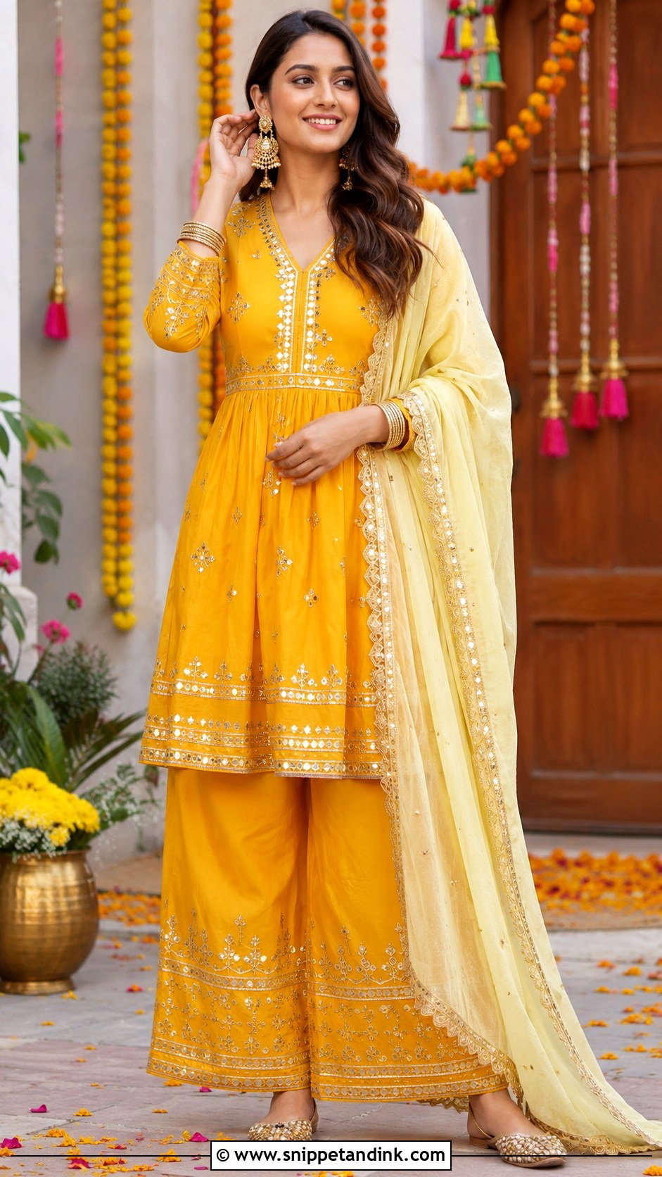 Gota Patti Kurta For Wedding - Snippet and Ink - 25 Kurta for Wedding Ideas