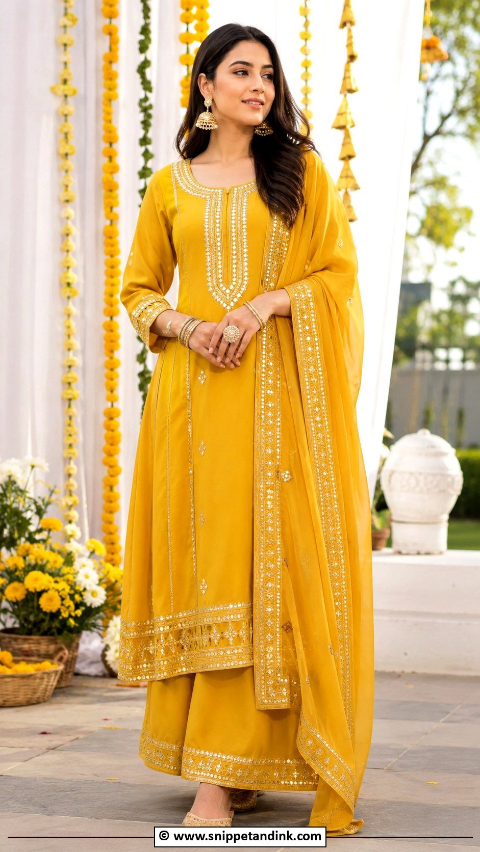Gota Patti Kurta Set - Snippet and Ink - 25 Wedding Kurta Set for Women Ideas