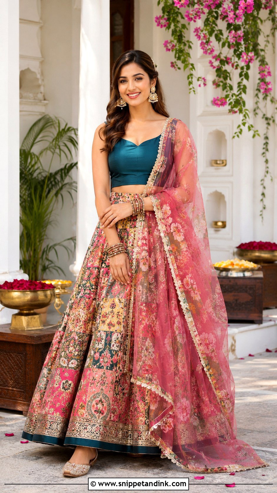 Gota Patti Lehenga Roka Outfit - Snippet and Ink - 30 Roka Outfits for Bride