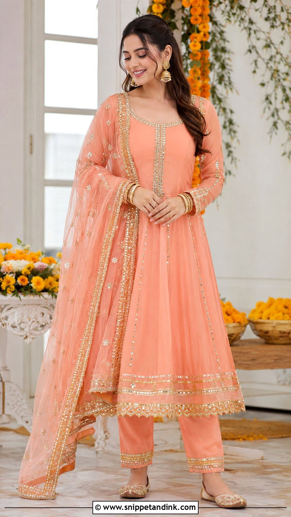 Gota Patti Suit For Bride Sister - Snippet and Ink - 25 Mehndi Dresses for Bride Sister