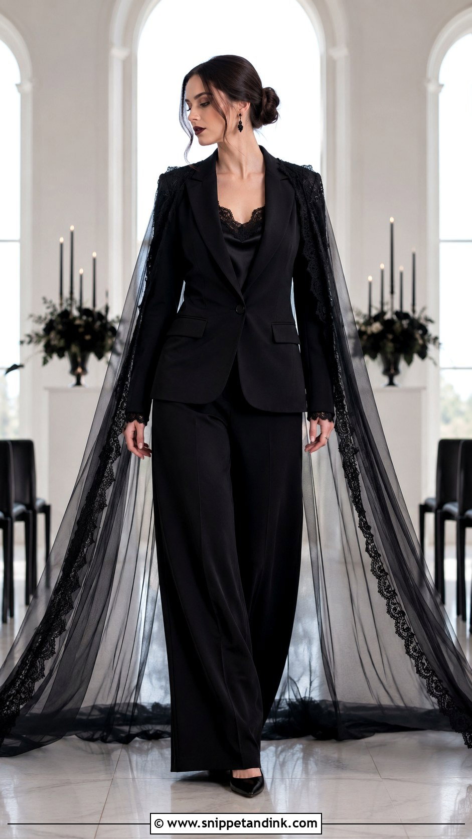 Goth Wedding Suit With Cape - Snippet and Ink - 20 Goth Wedding Suit Ideas