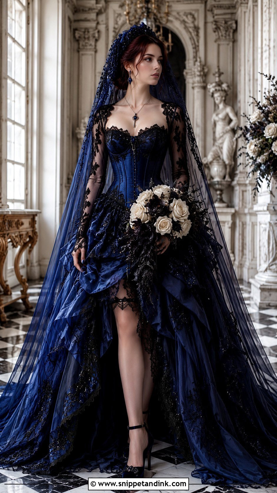 Gothic Alice in Wonderland Wedding Dress - Snippet and Ink - 20 Alice in Wonderland Wedding Dress Ideas