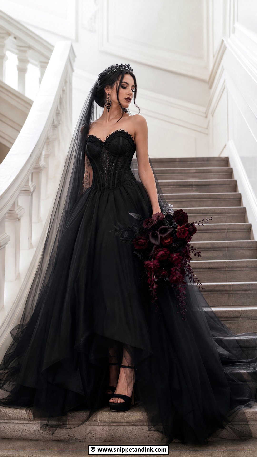 Gothic Ball Gown Wedding Dress - Snippet and Ink - 35 Gothic Wedding Dress Ideas